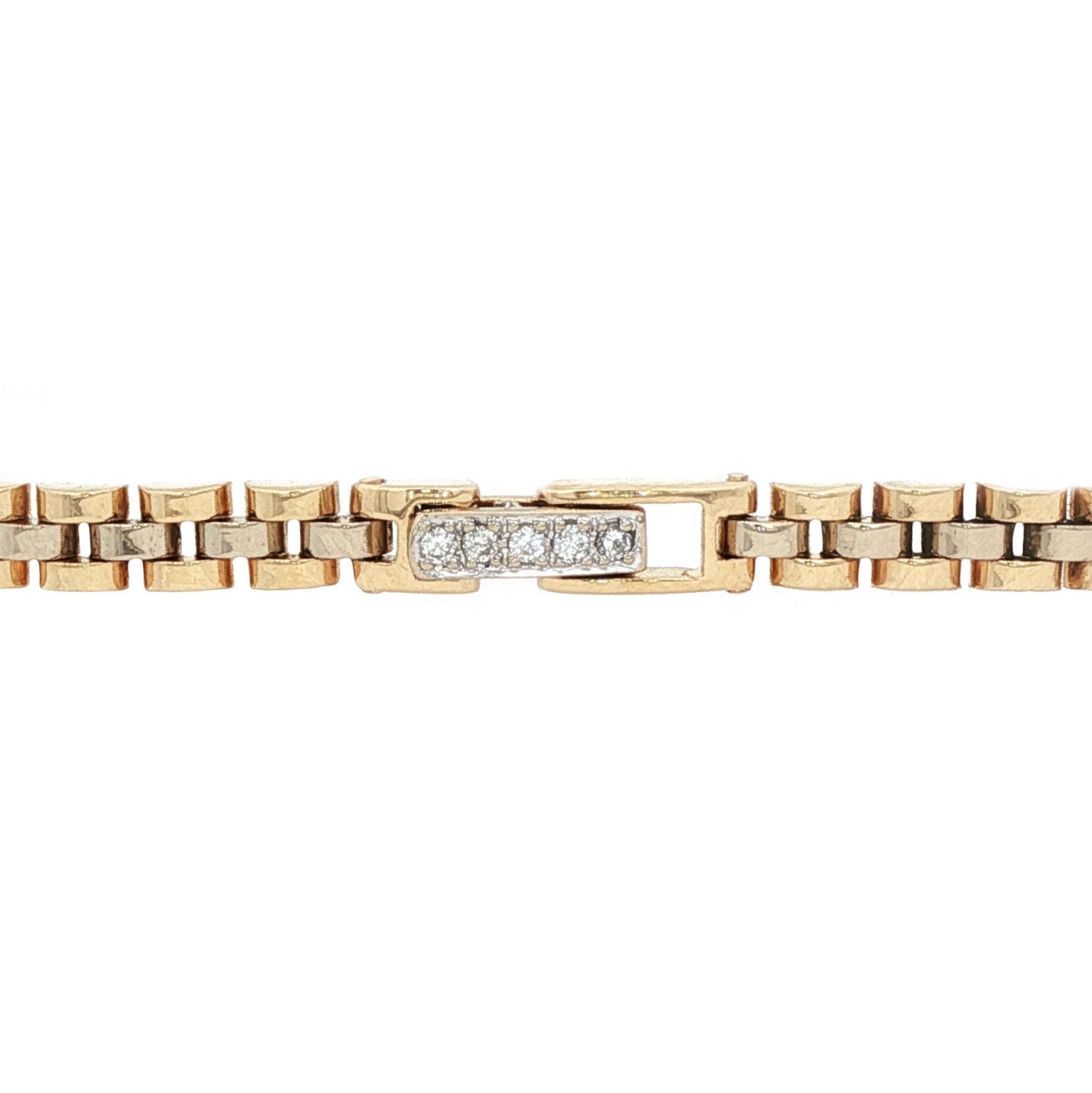 Gouden rolex armband met diamant 18 karaat
