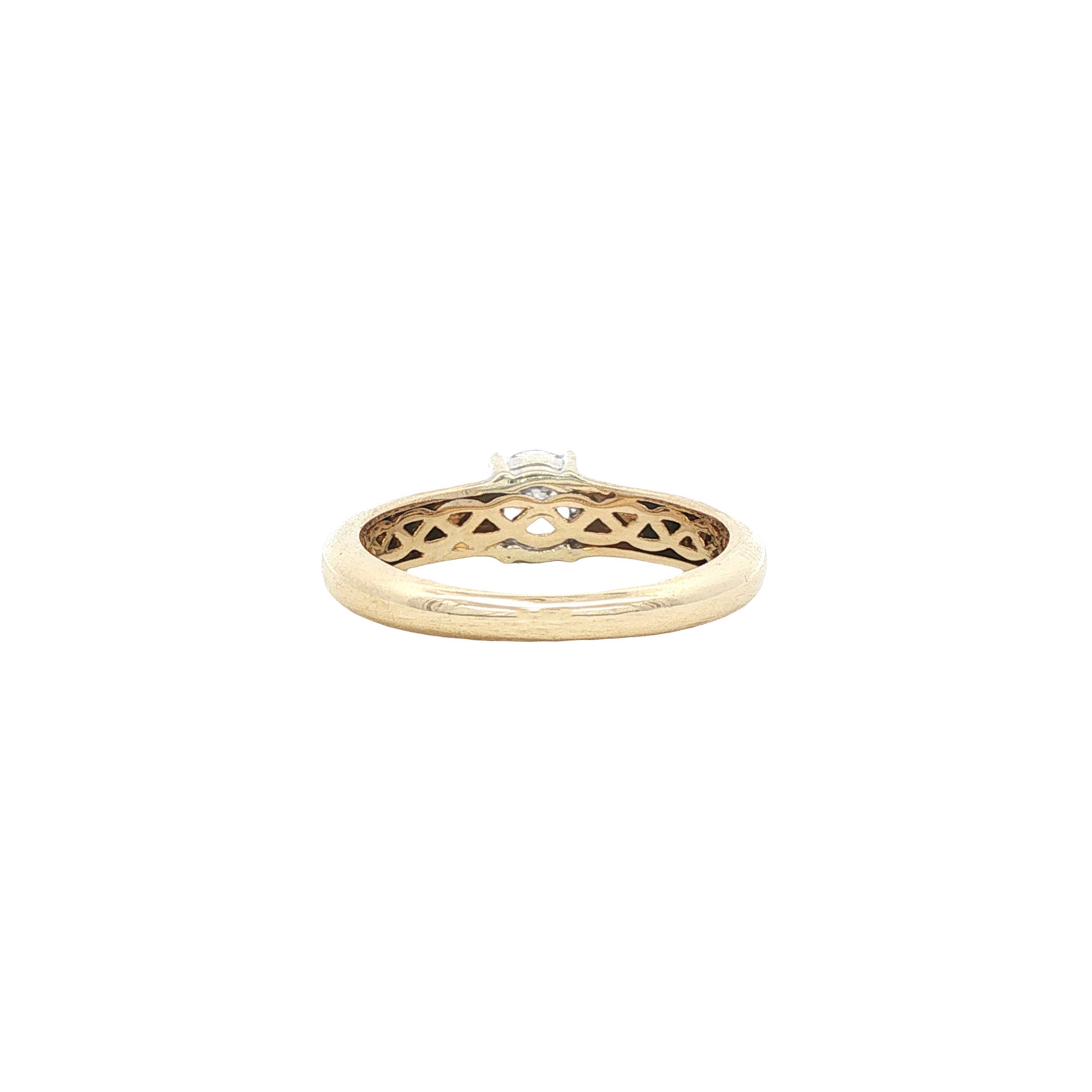 Gouden ring met zirkonia Blush 14 karaat