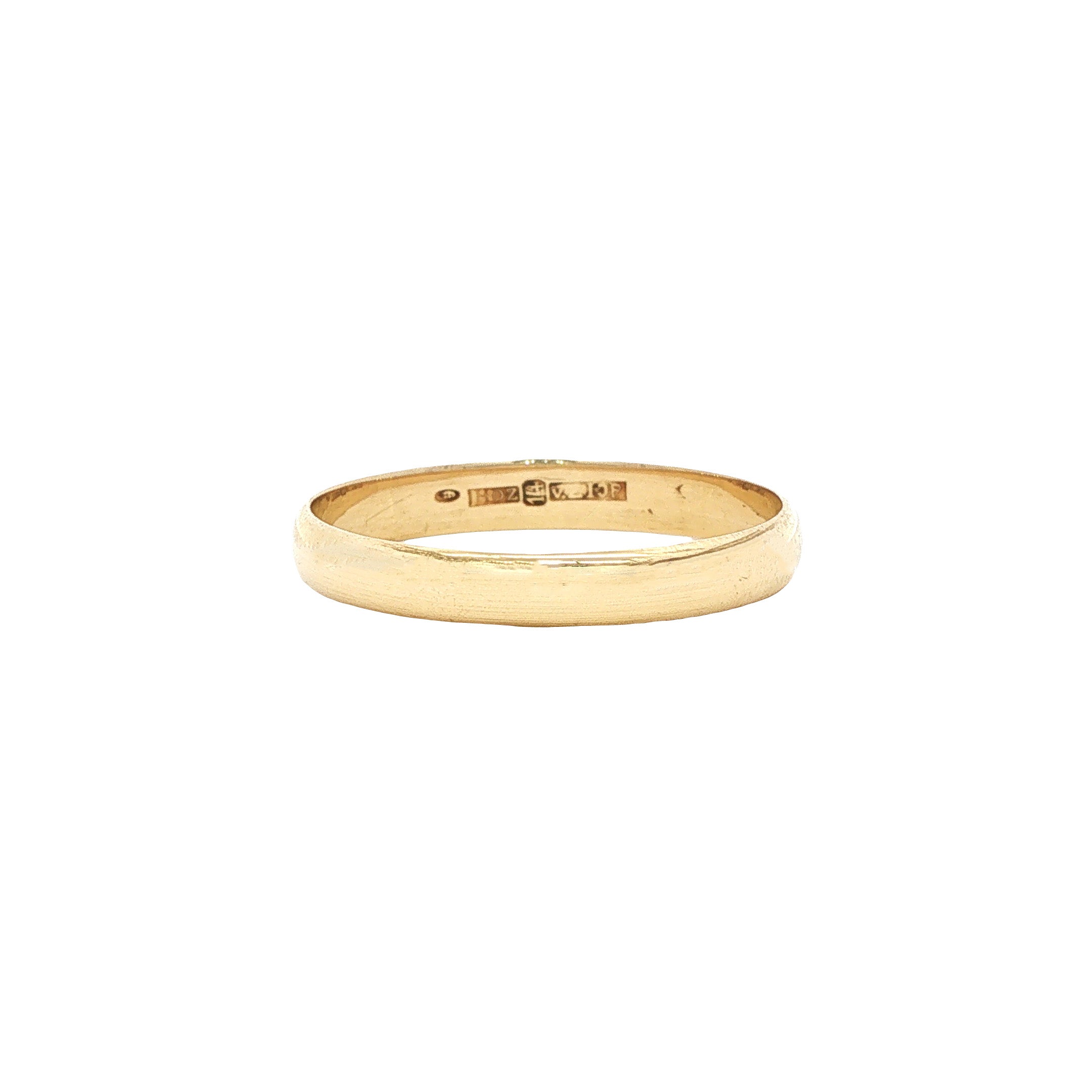 Gouden gladde ring 14 karaat