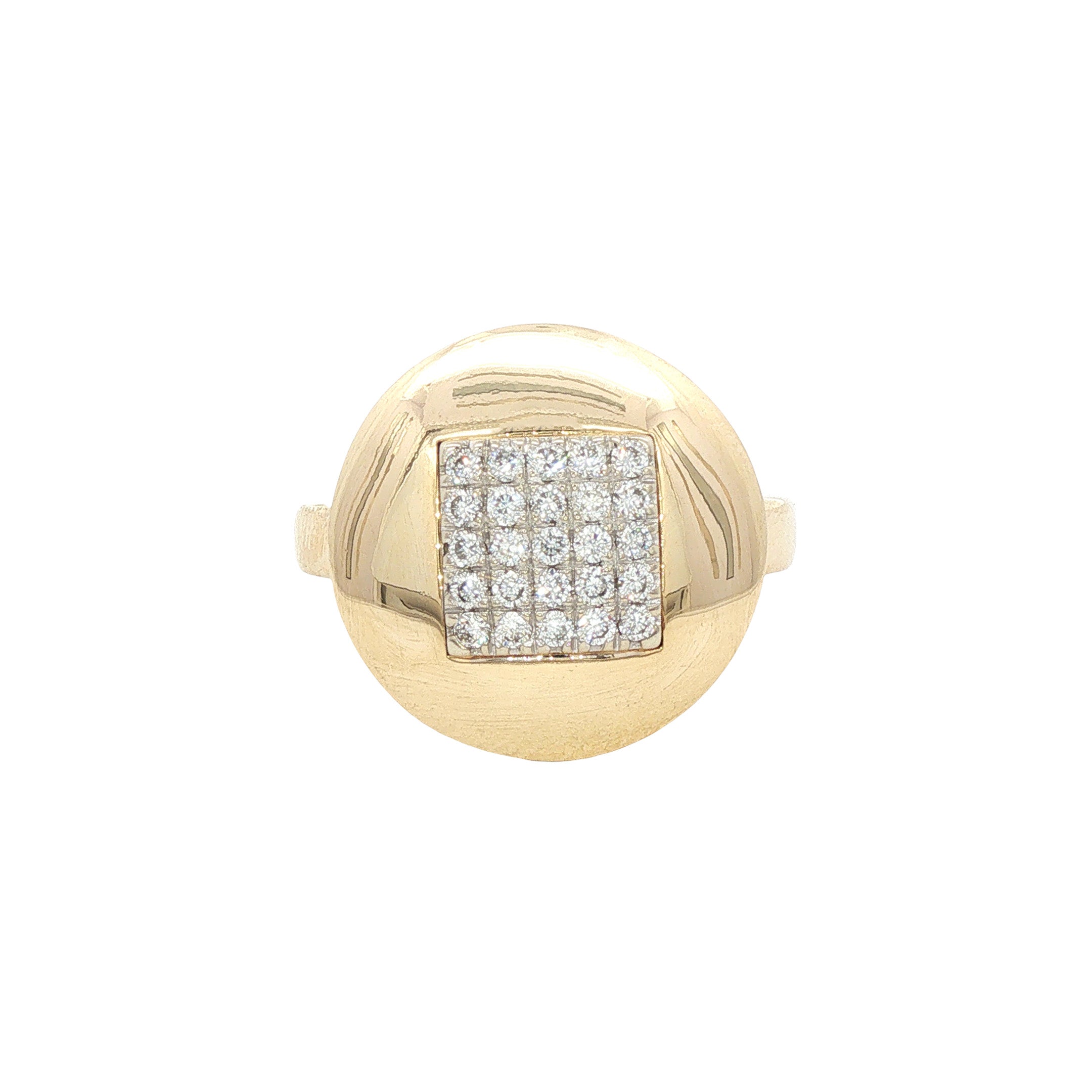 Gouden ring met diamant 14 karaat