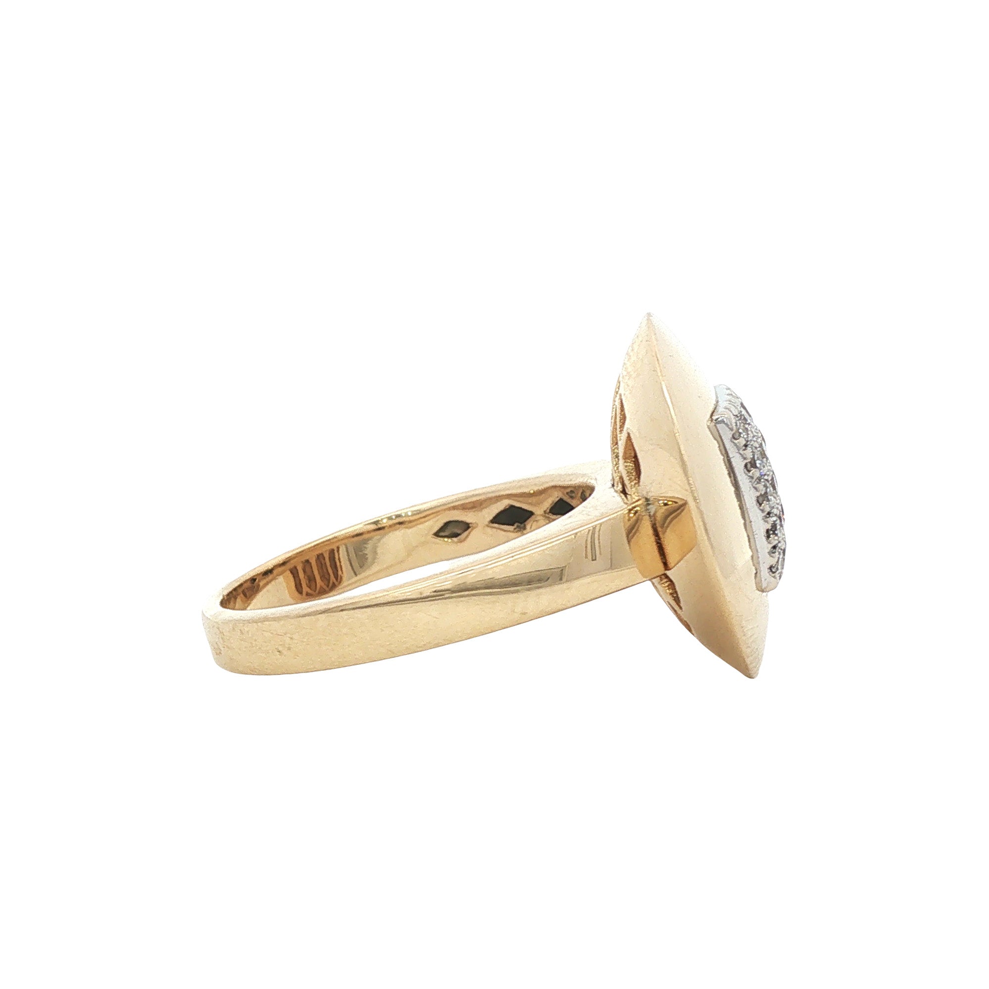 Gouden ring met diamant 14 karaat