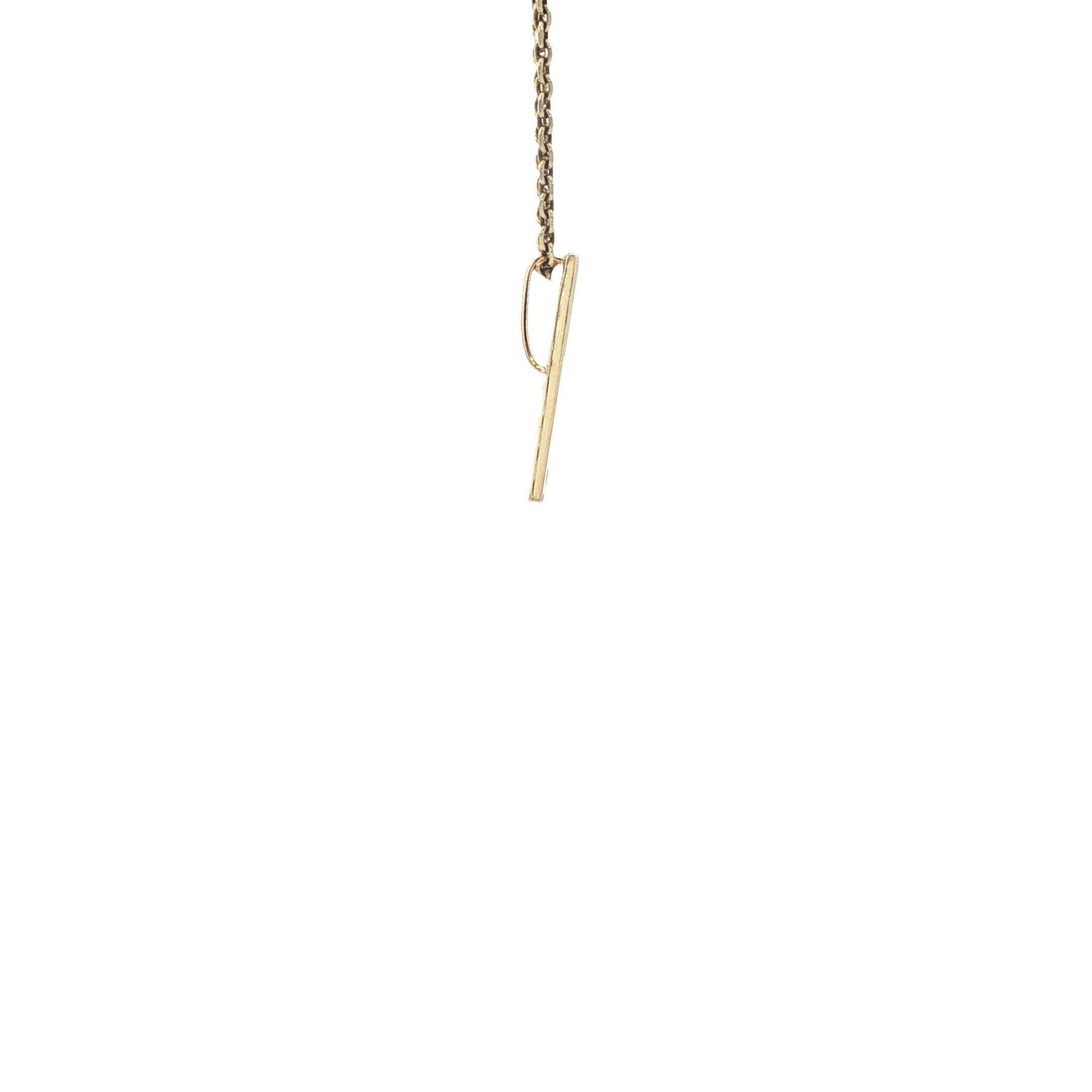 Gouden hanger met diamant 14 karaat