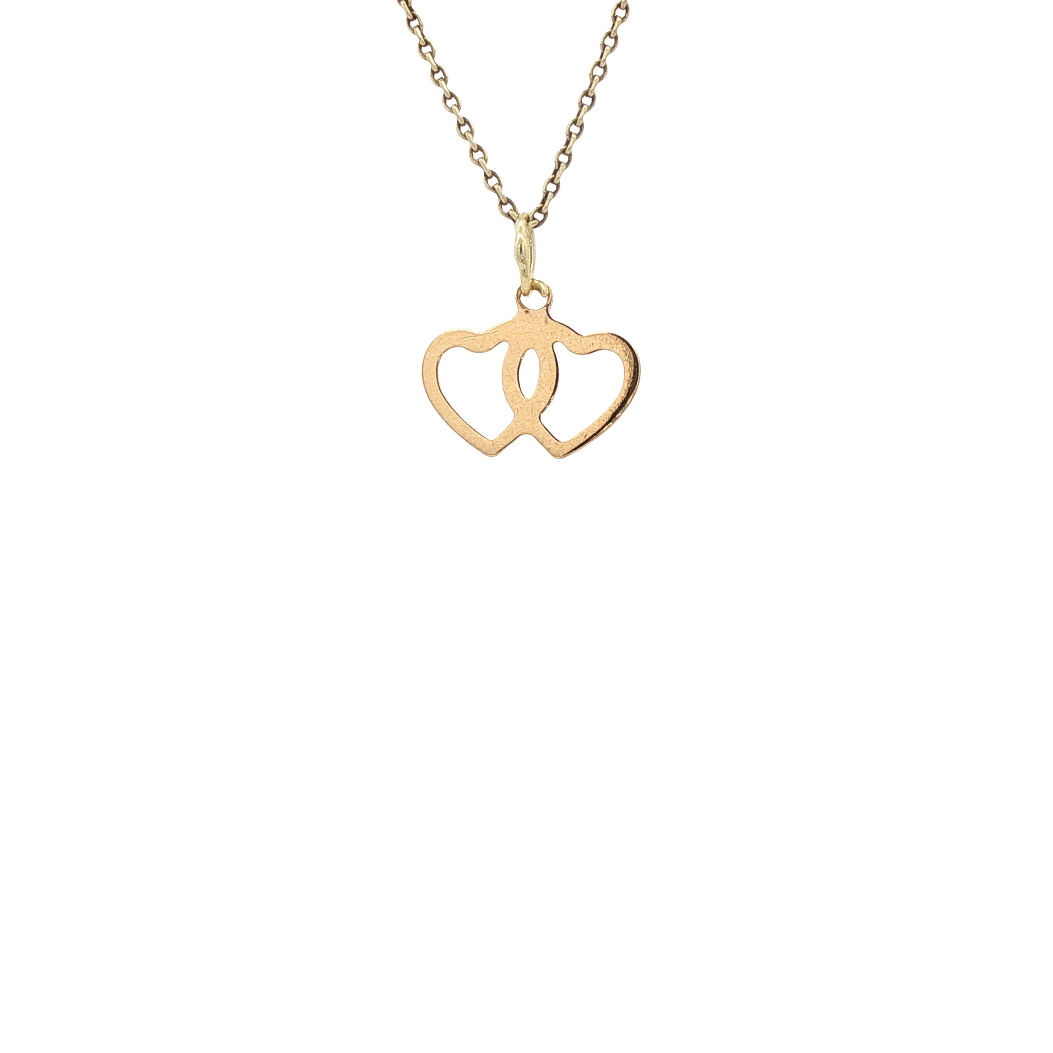 Gouden hart hanger 14 karaat