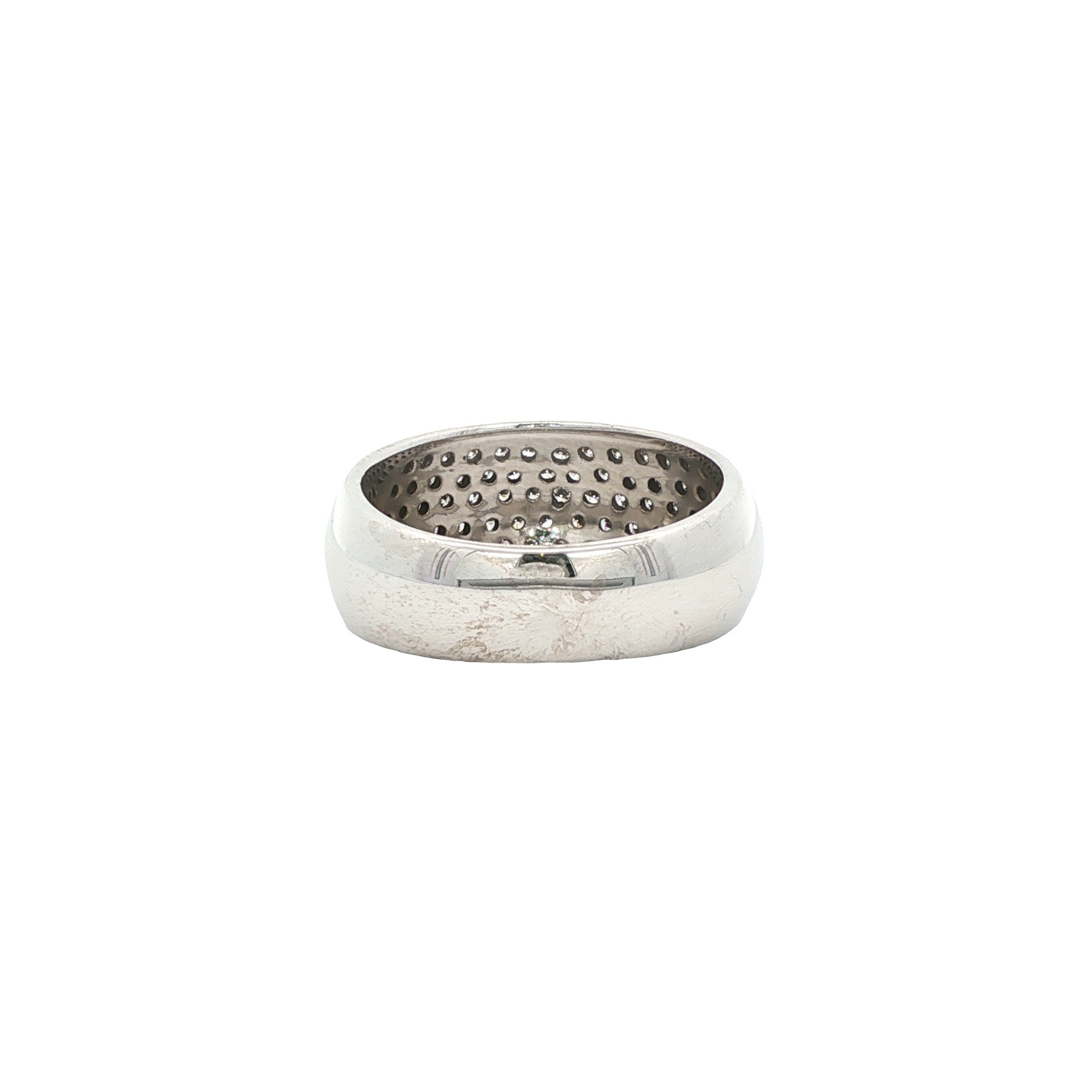 Witgouden ring met diamant 18 karaat