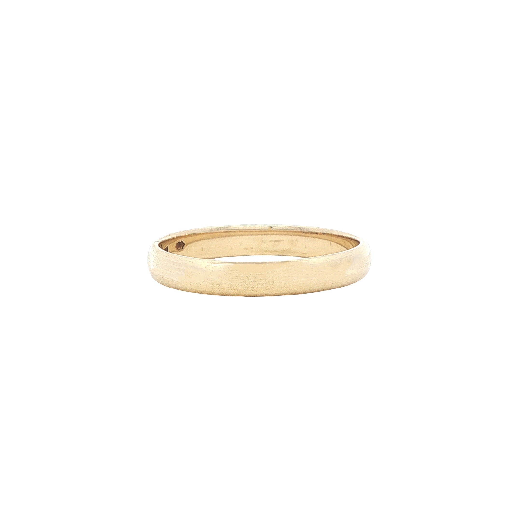 Gouden gladde ring 14 karaat