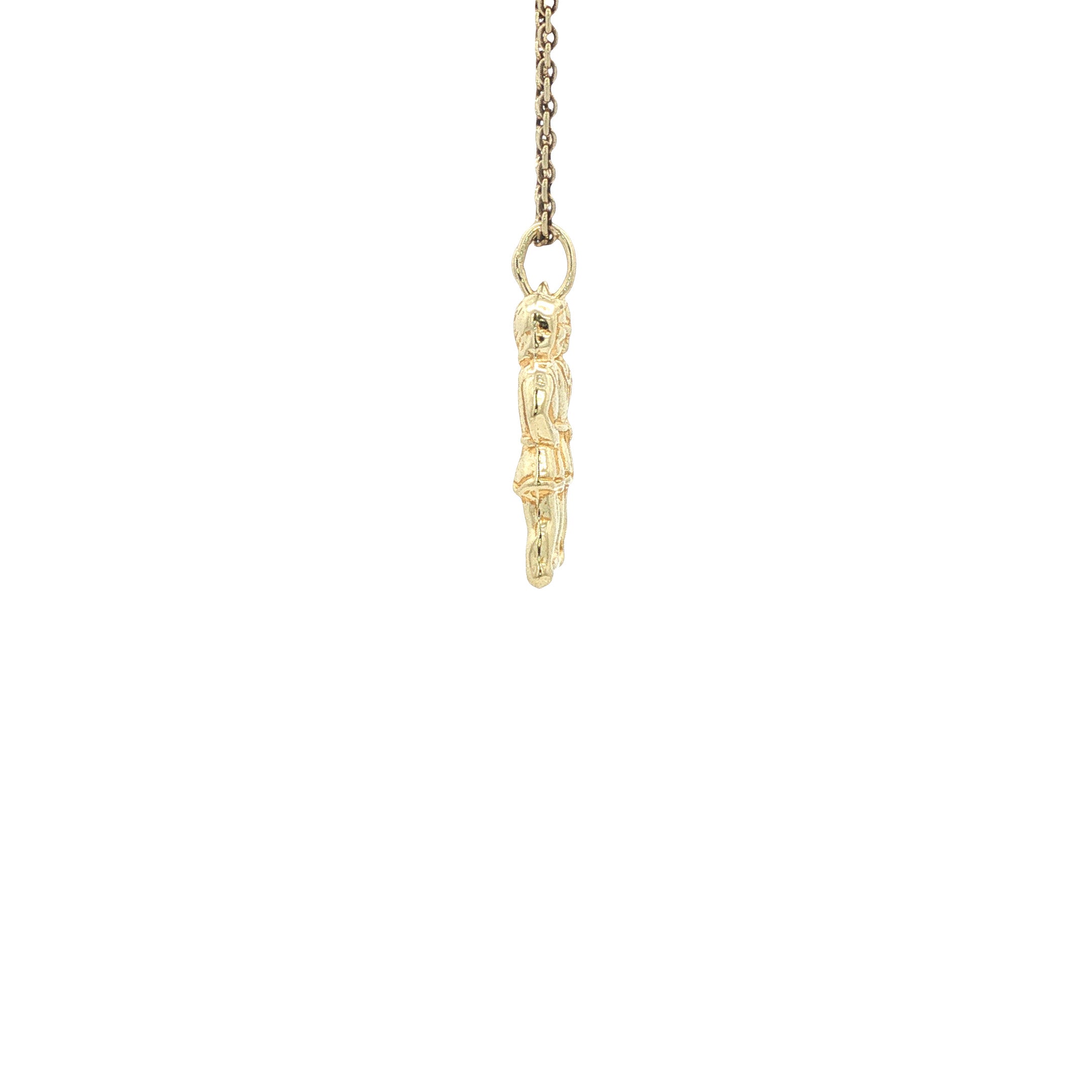 Gouden sterrenbeeld hanger tweeling 14 karaat