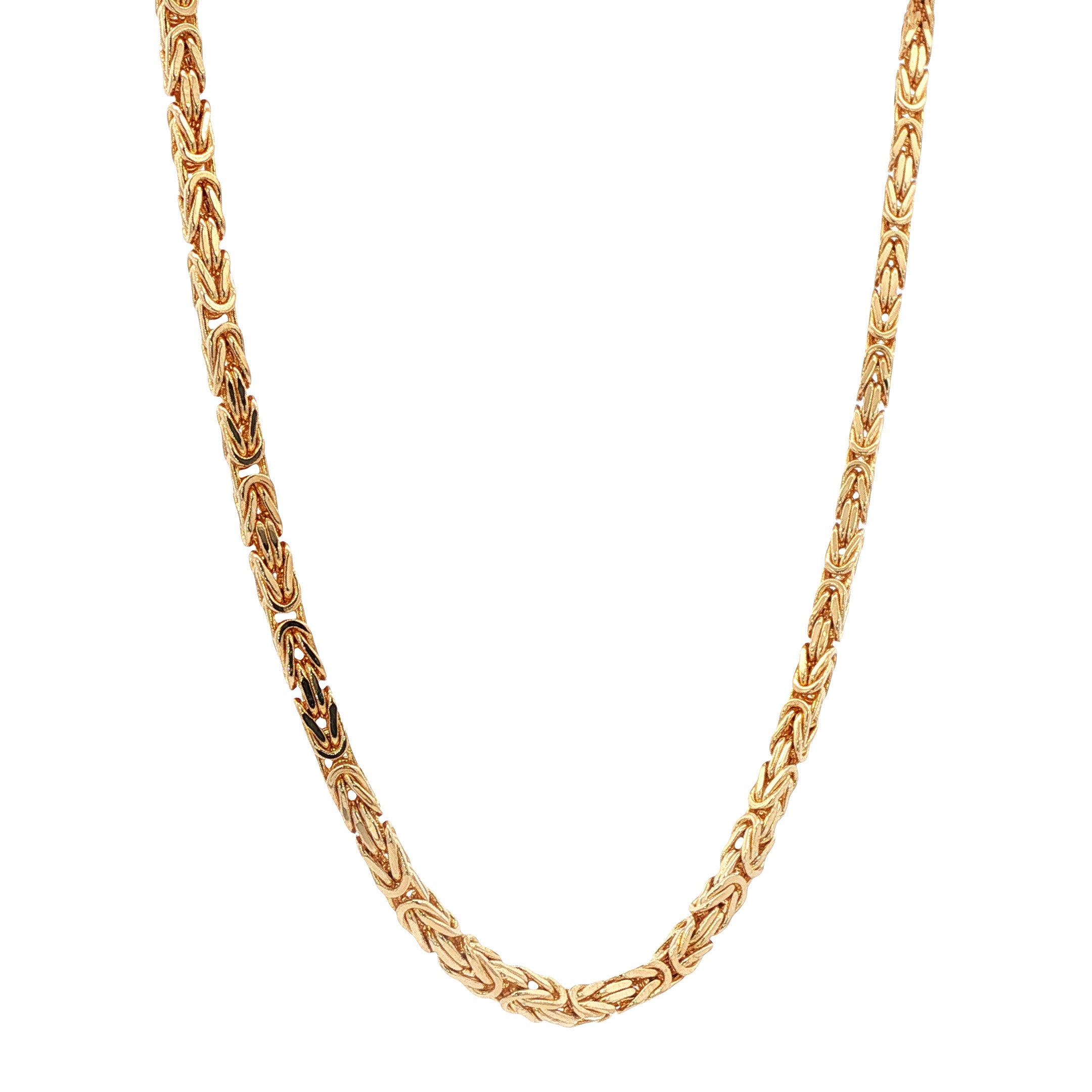 Gouden konings collier 50 cm 14 karaat