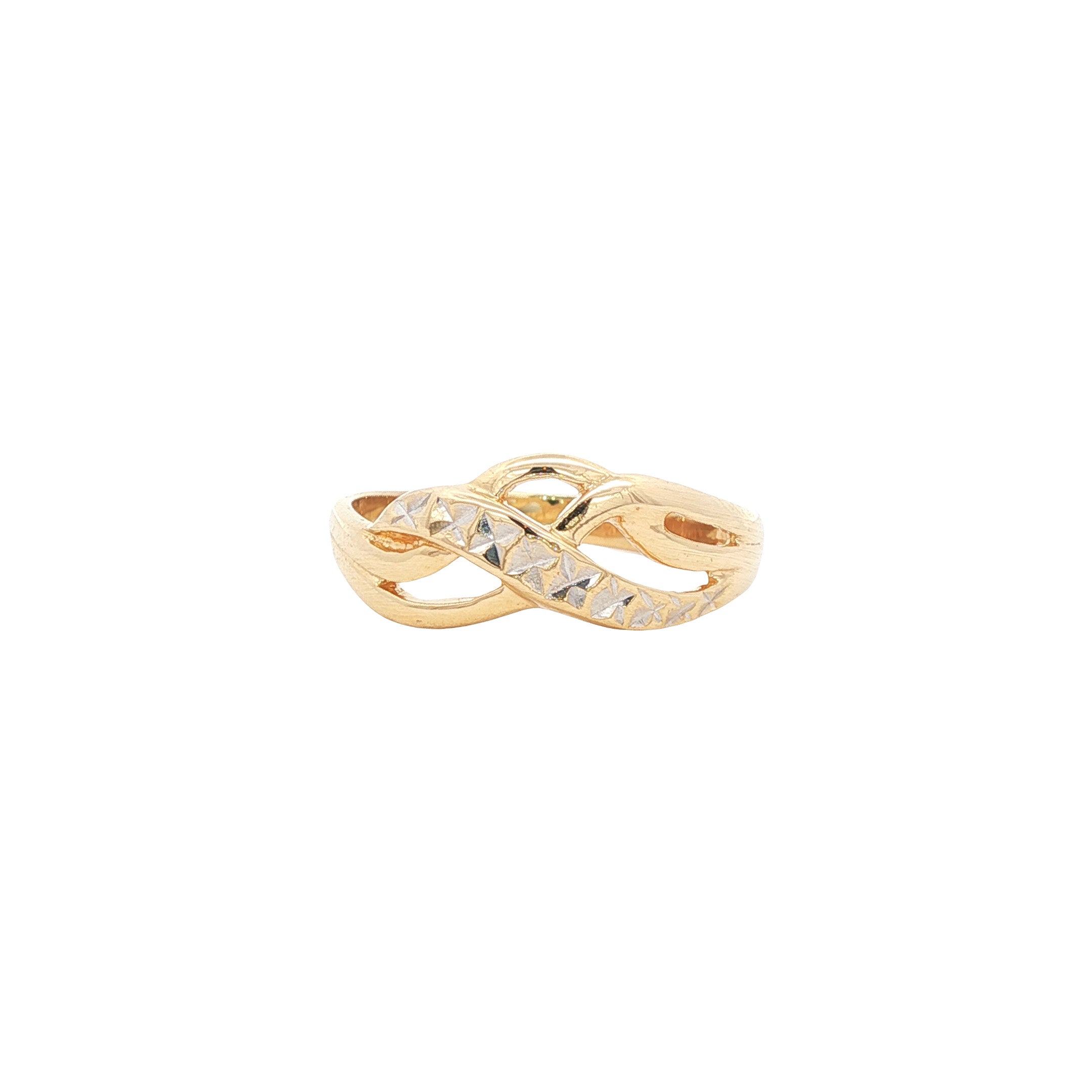 Gouden fantasie ring 14 karaat