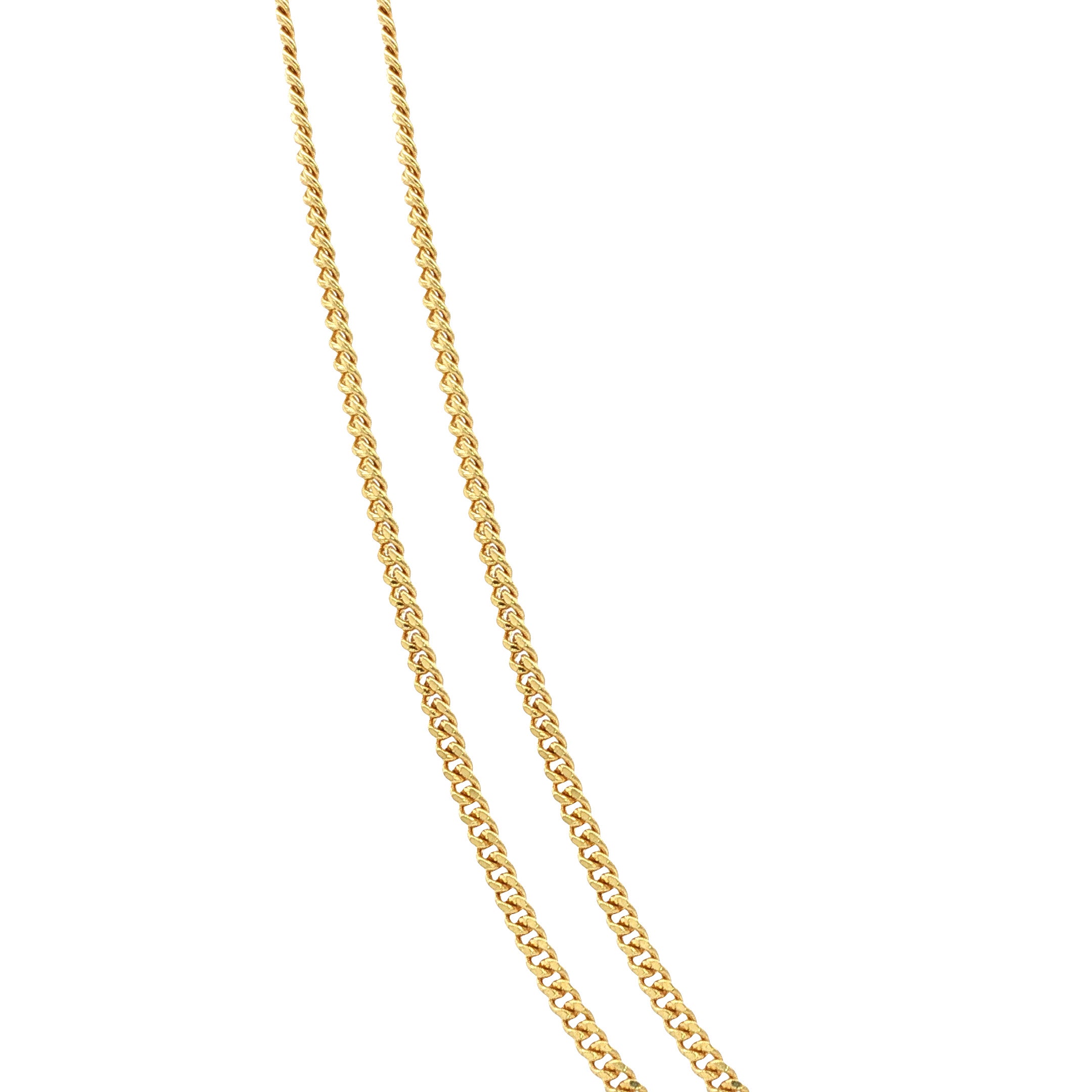 Gouden lengtecollier gourmet 60.5 cm 14 karaat