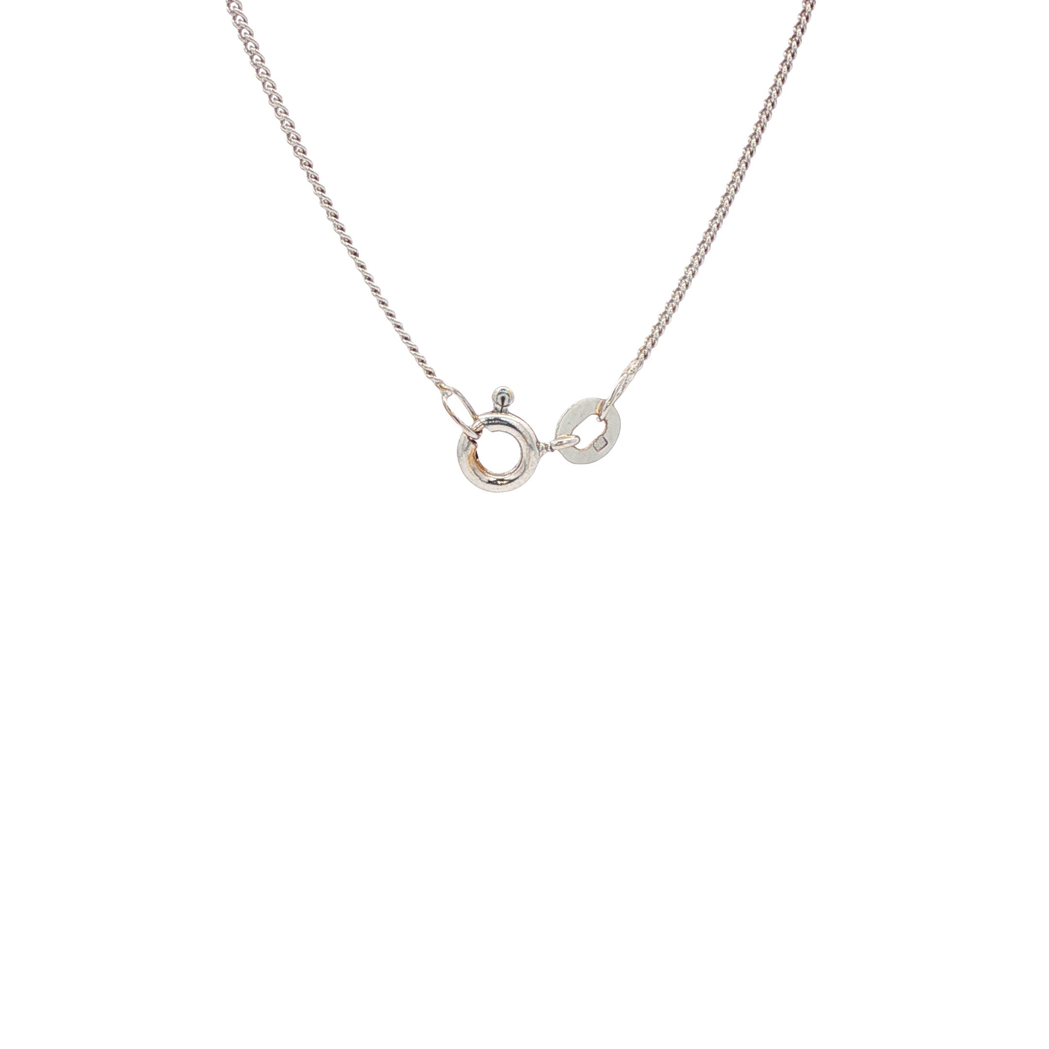 Witgouden lengtecollier gourmet 39 cm 18 karaat