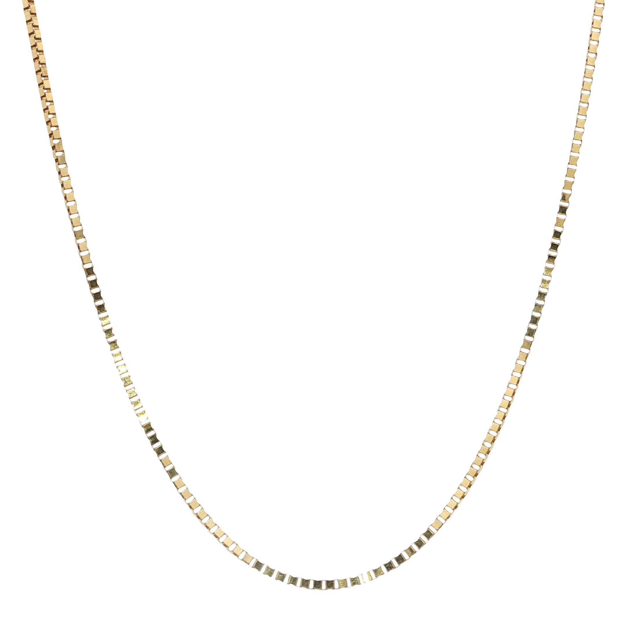 14 karat gold Venetian necklace, 38 cm