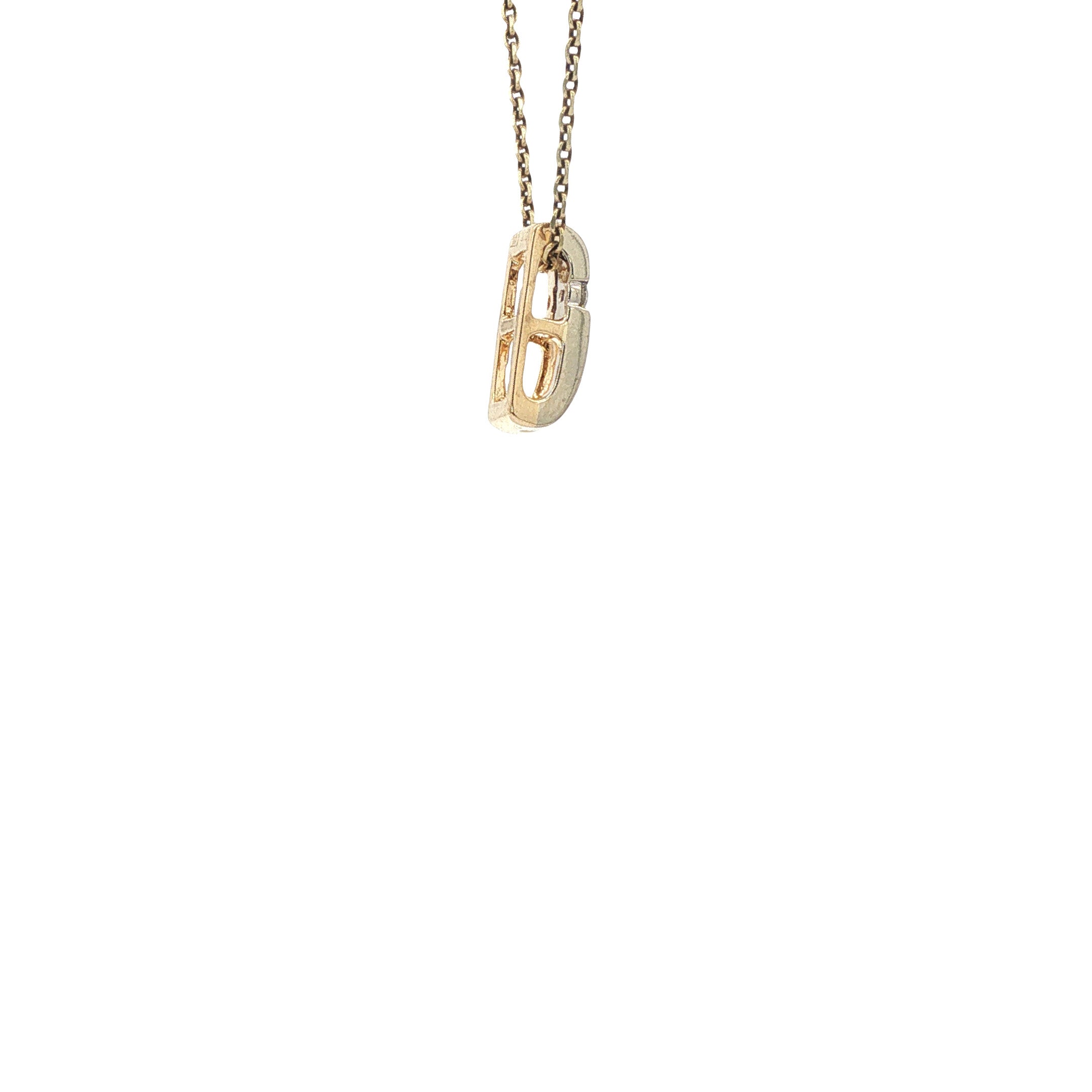 Gouden hanger met diamant 14 karaat
