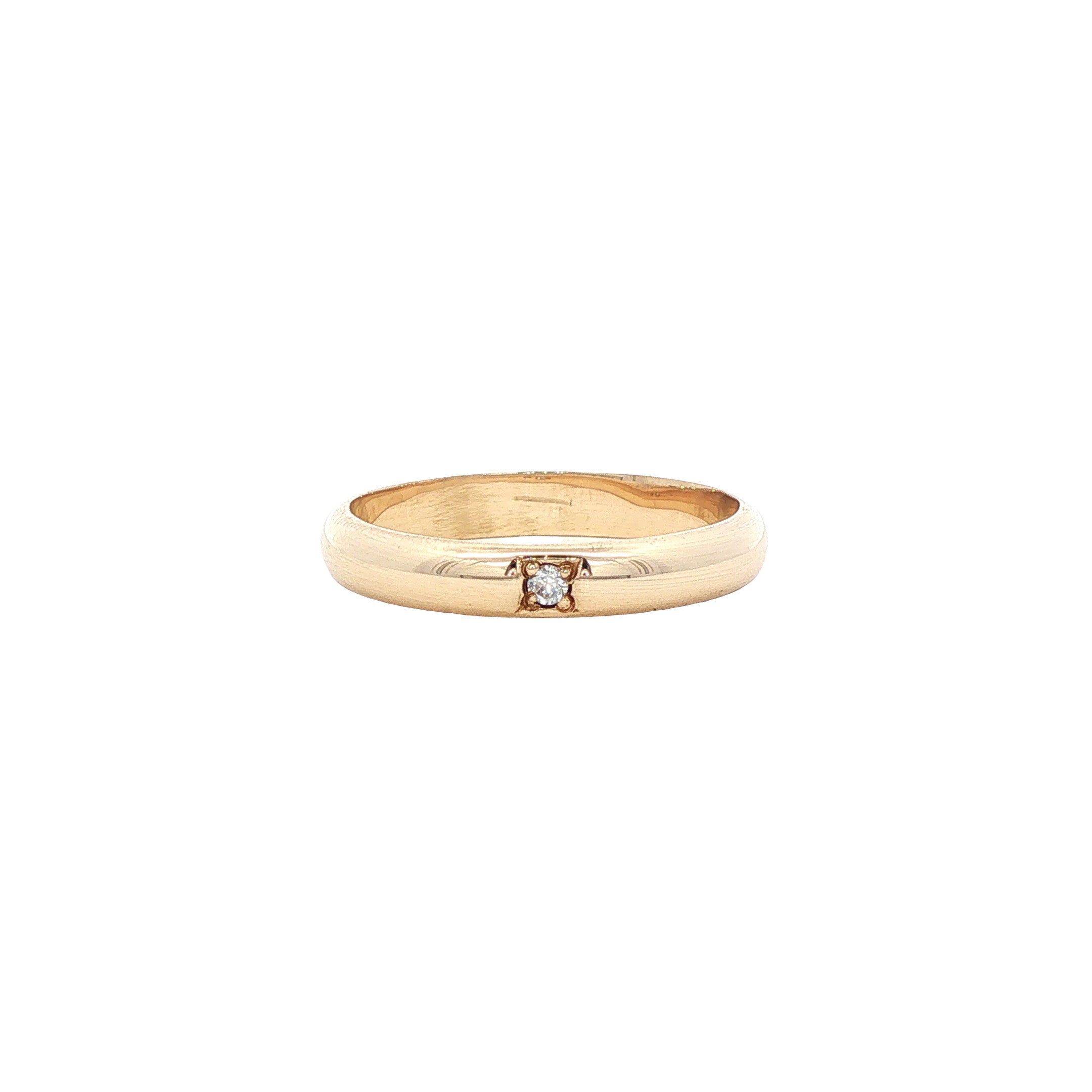 Gouden ring zirkonia 14 karaat