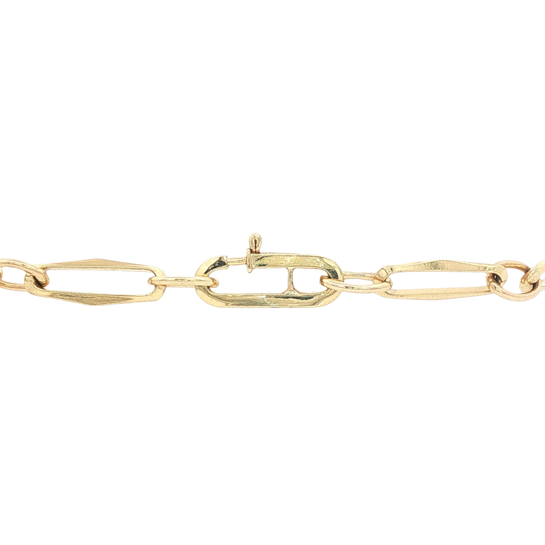 Gouden closed for ever armband 19 cm 14 karaat