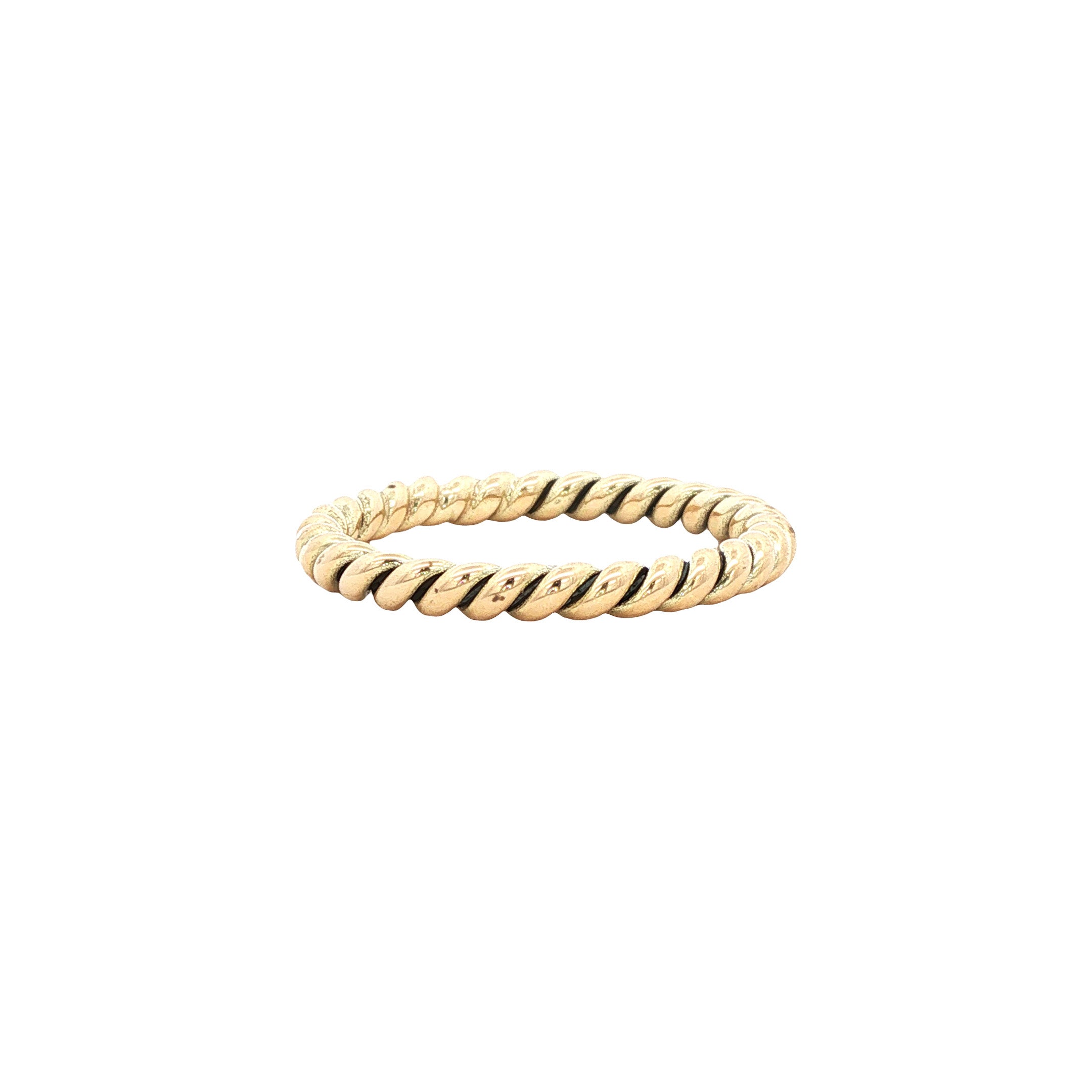 Gouden getordeerde ring 14 karaat