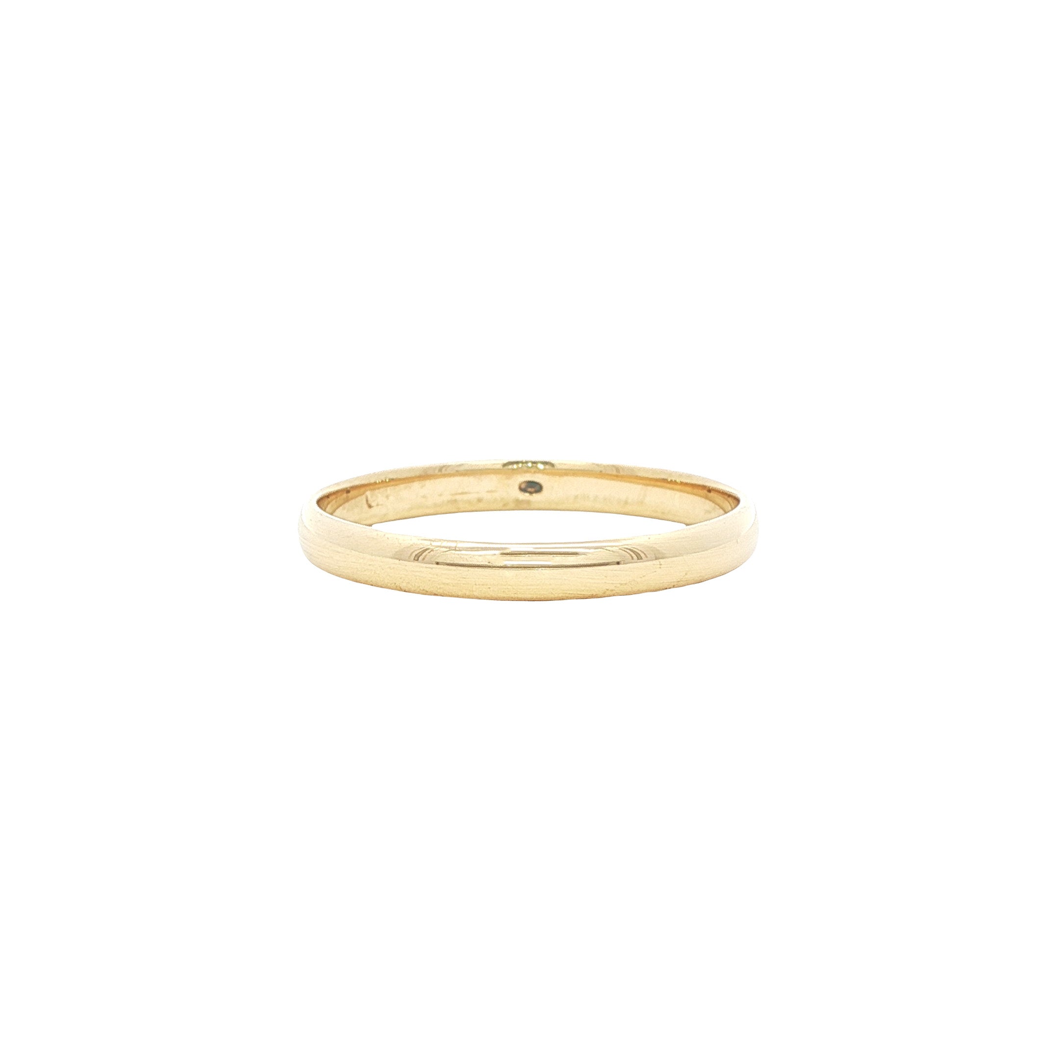 Gouden gladde ring 14 karaat