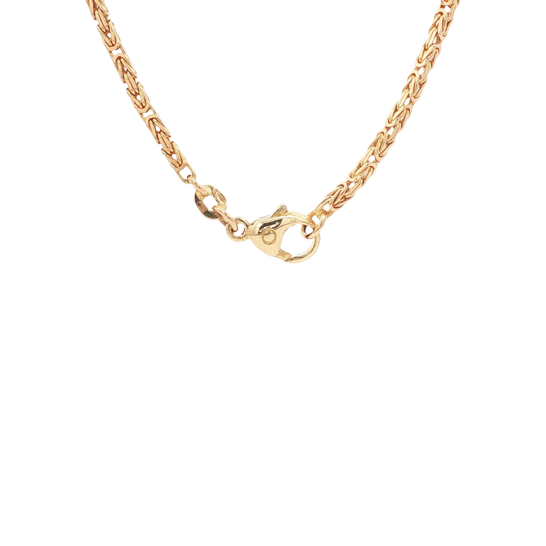 Gouden konings collier 80 cm 14 karaat