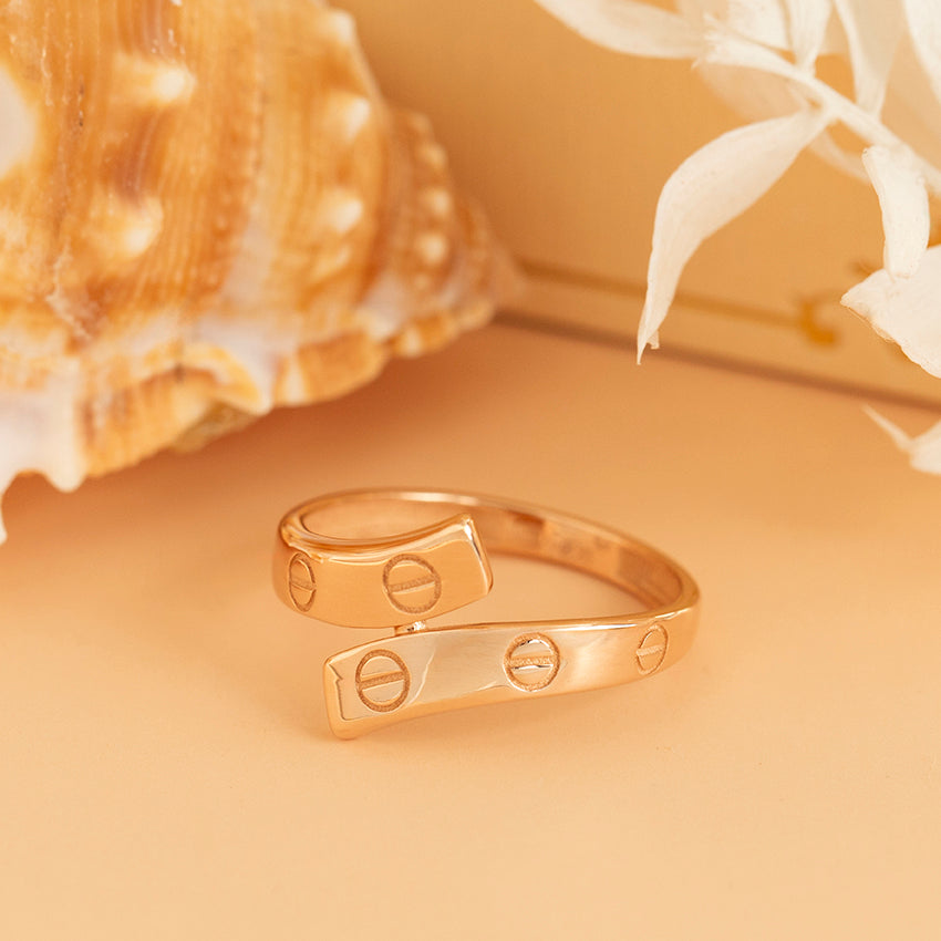 Rosegouden ring 14 karaat