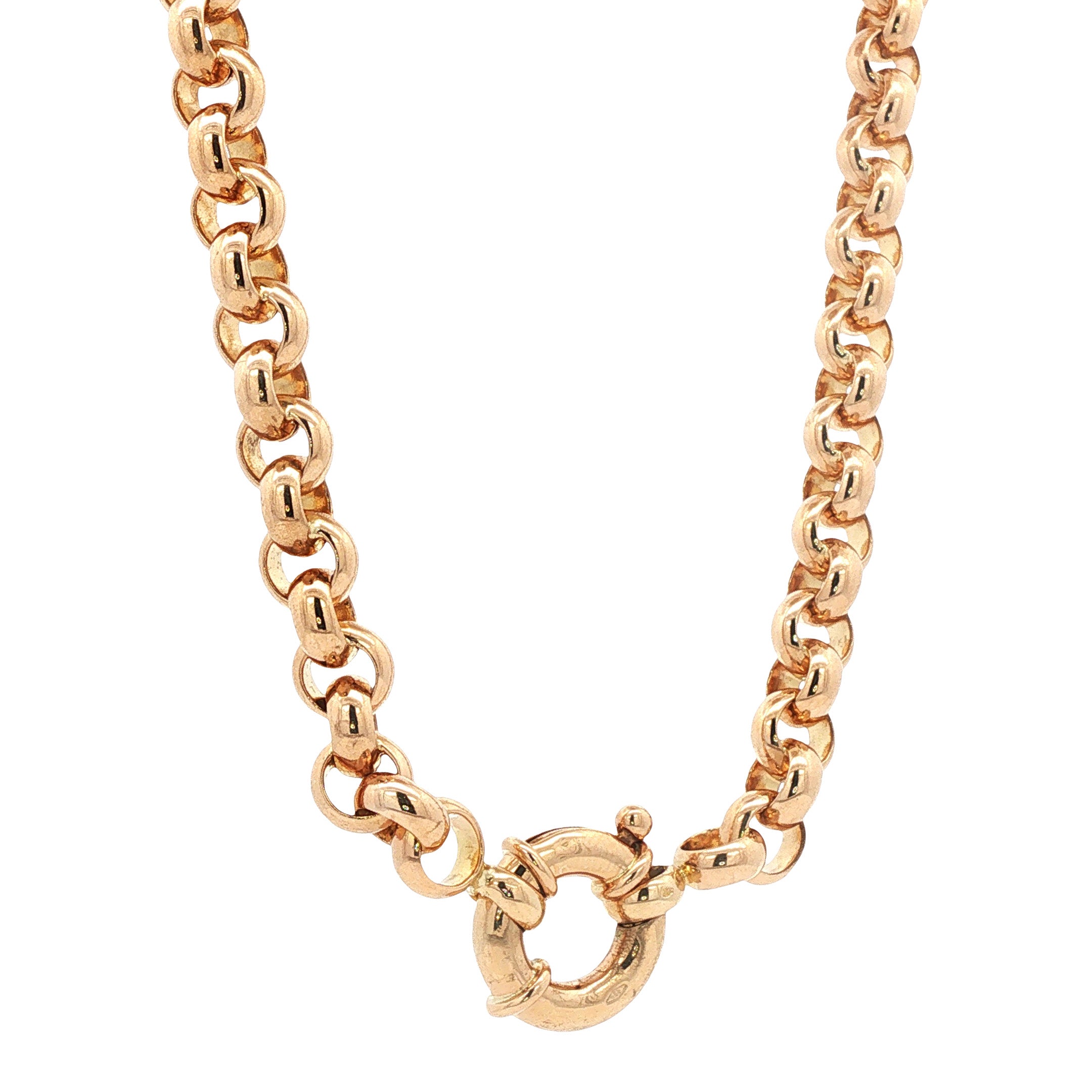 Gouden jasseron collier 54 cm 14 karaat