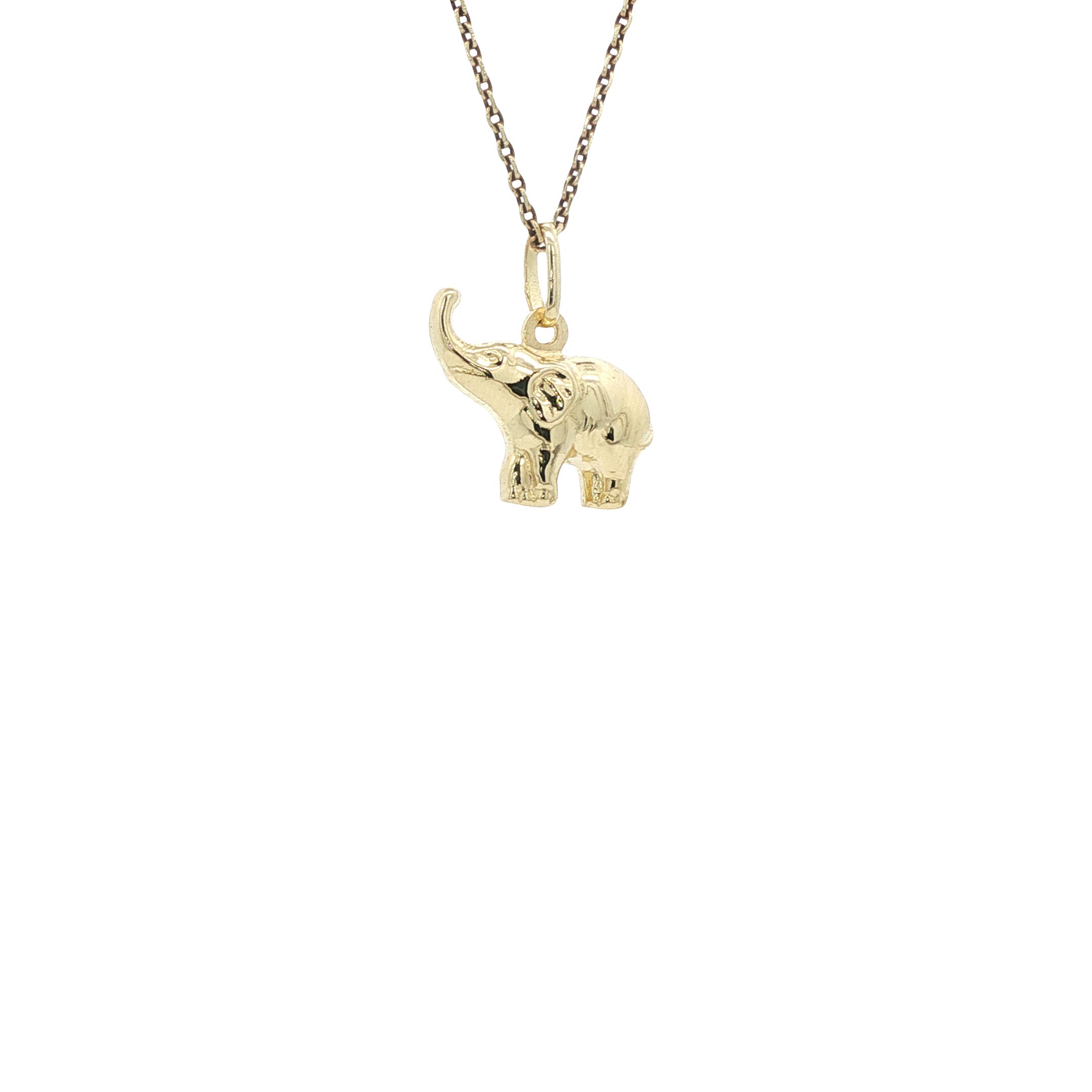 Gouden hanger olifant 14 karaat