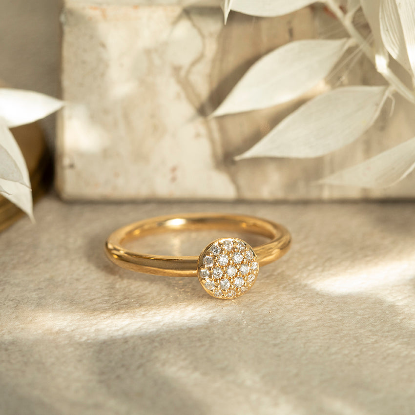 Gouden Stardust ring van Bron Jewelry 18 karaat