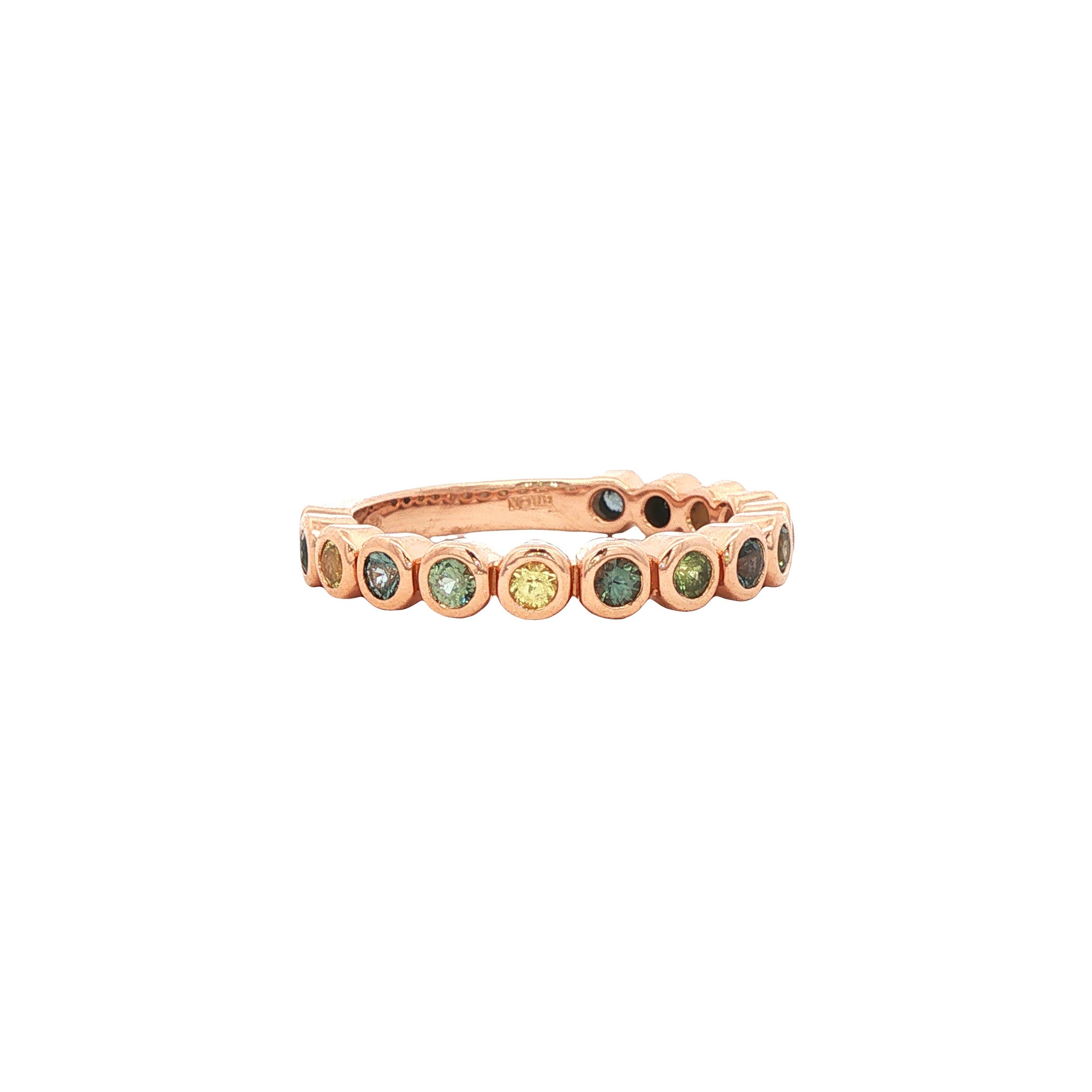 Rosegouden Confetti ring van Bron Jewelry 18 karaat