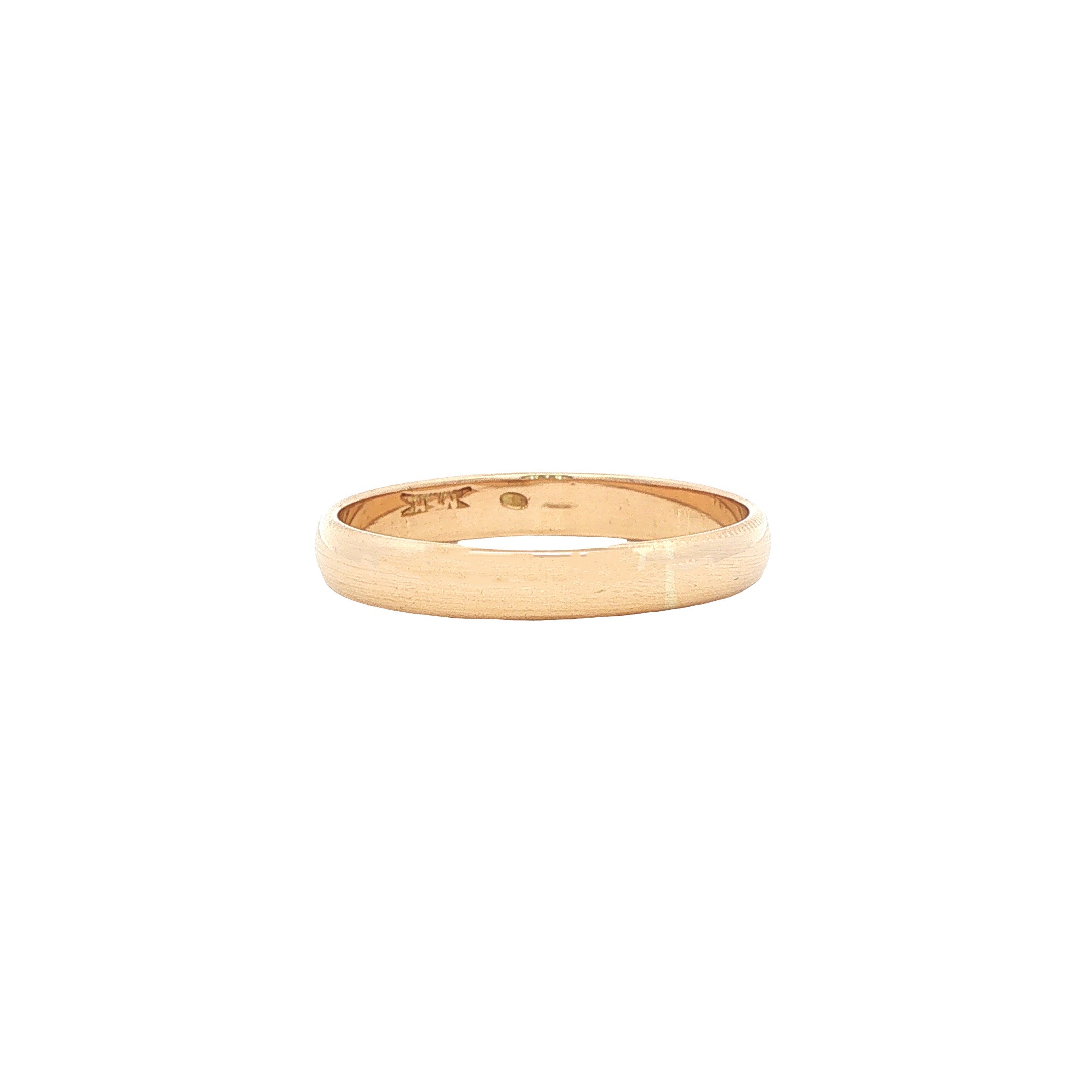 Gouden gladde ring 14 karaat