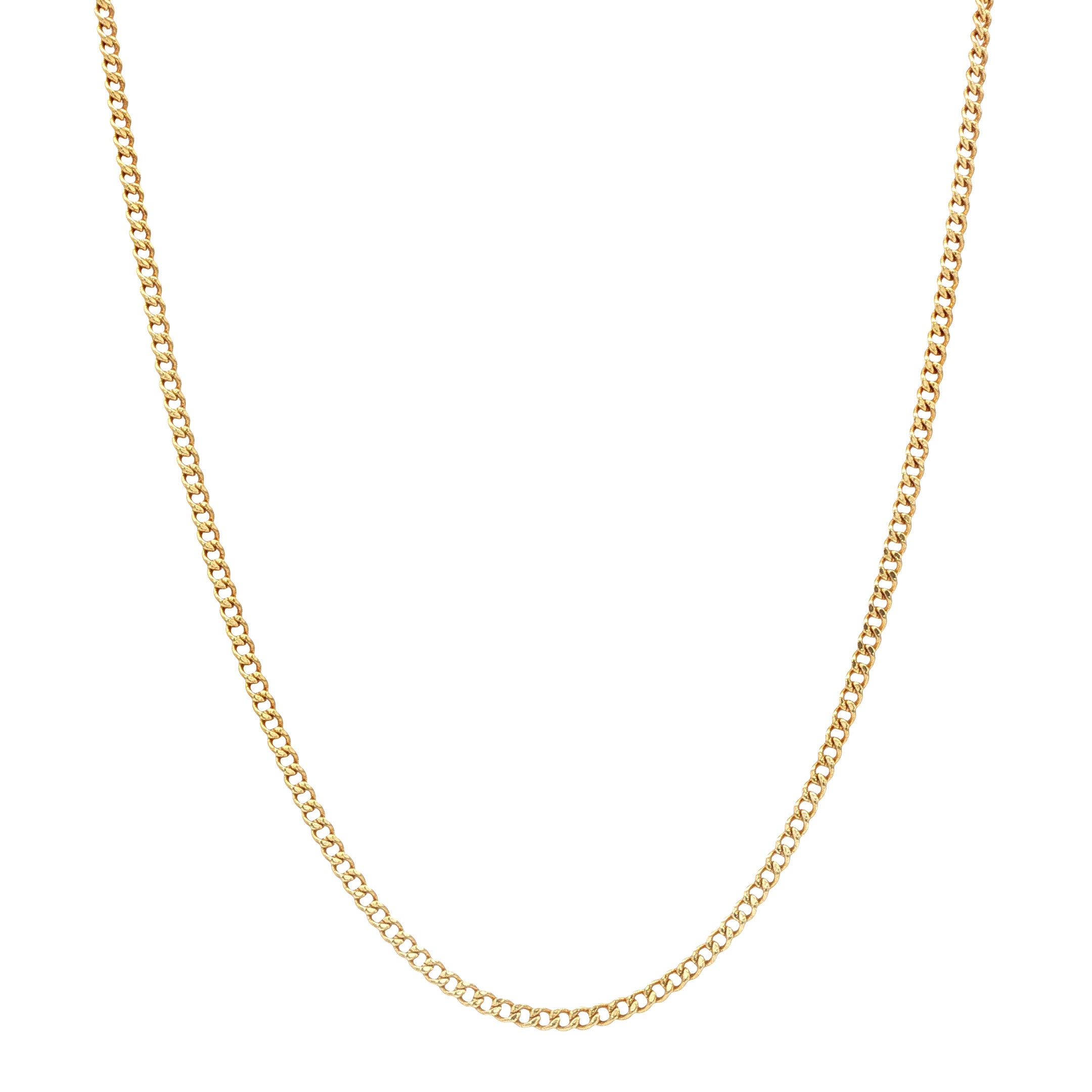 Gouden lengtecollier gourmet 49 cm 14 karaat