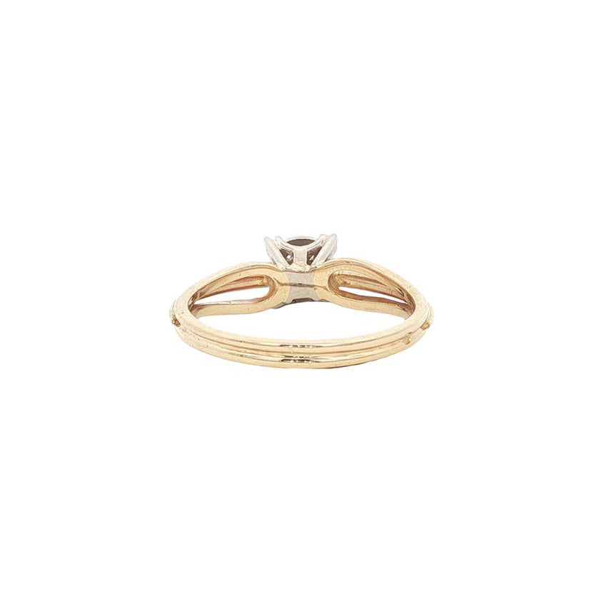 14-karat gold entourage ring with diamond
