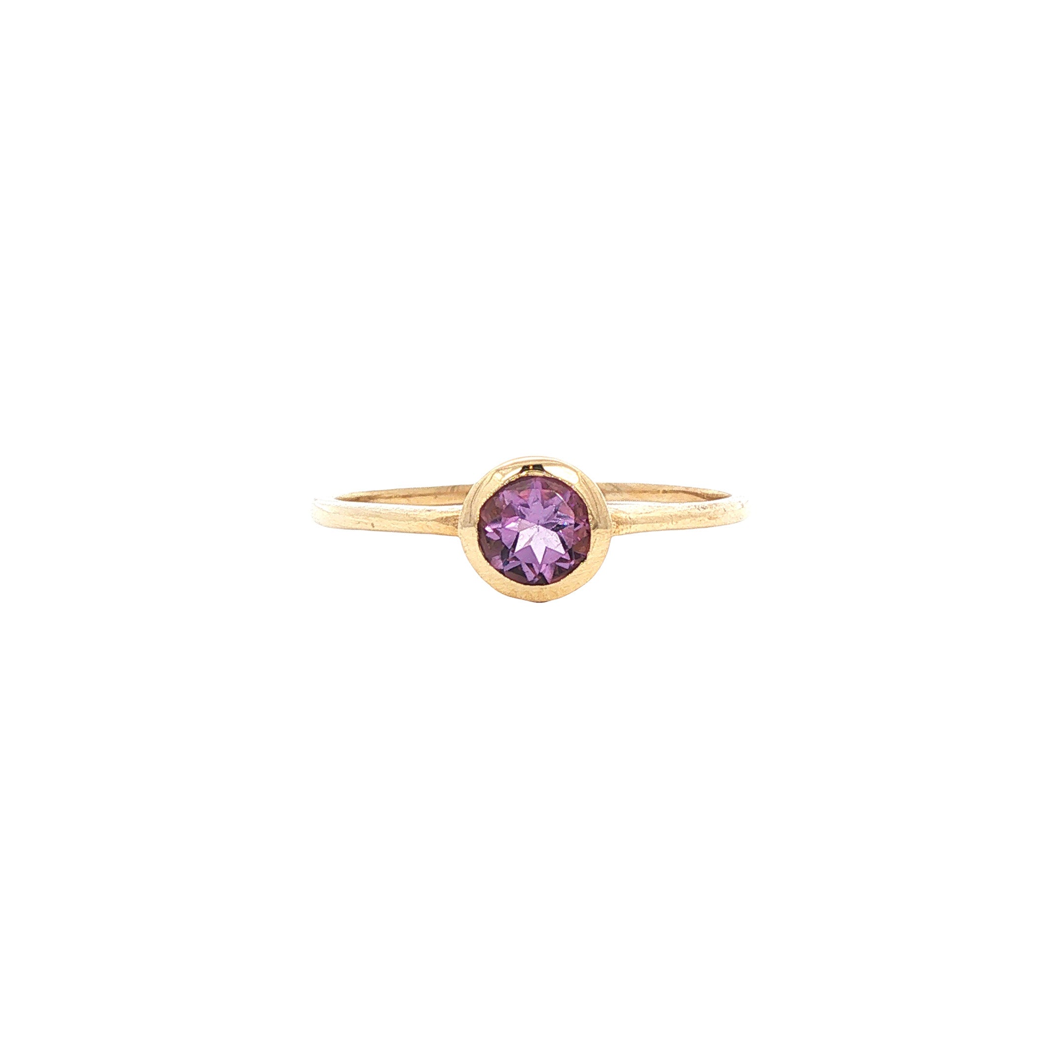 Ring met amethist 9 karaat* Nieuw