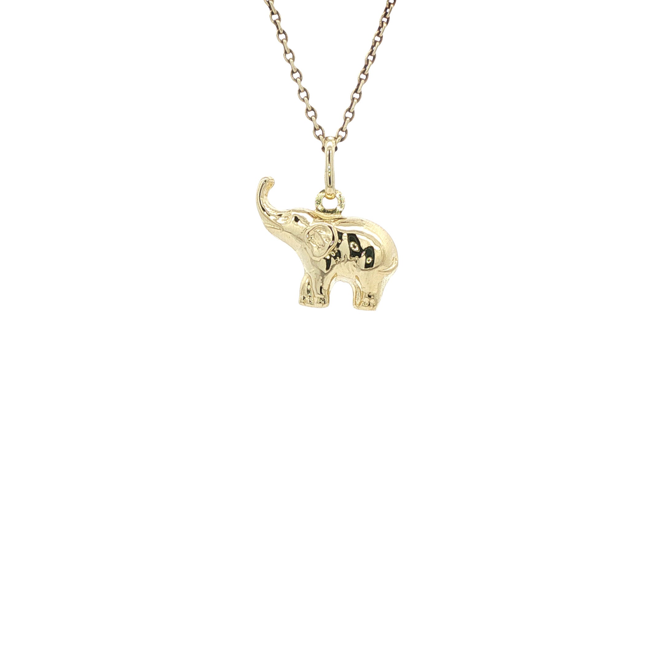 Gouden hanger olifant 14 karaat