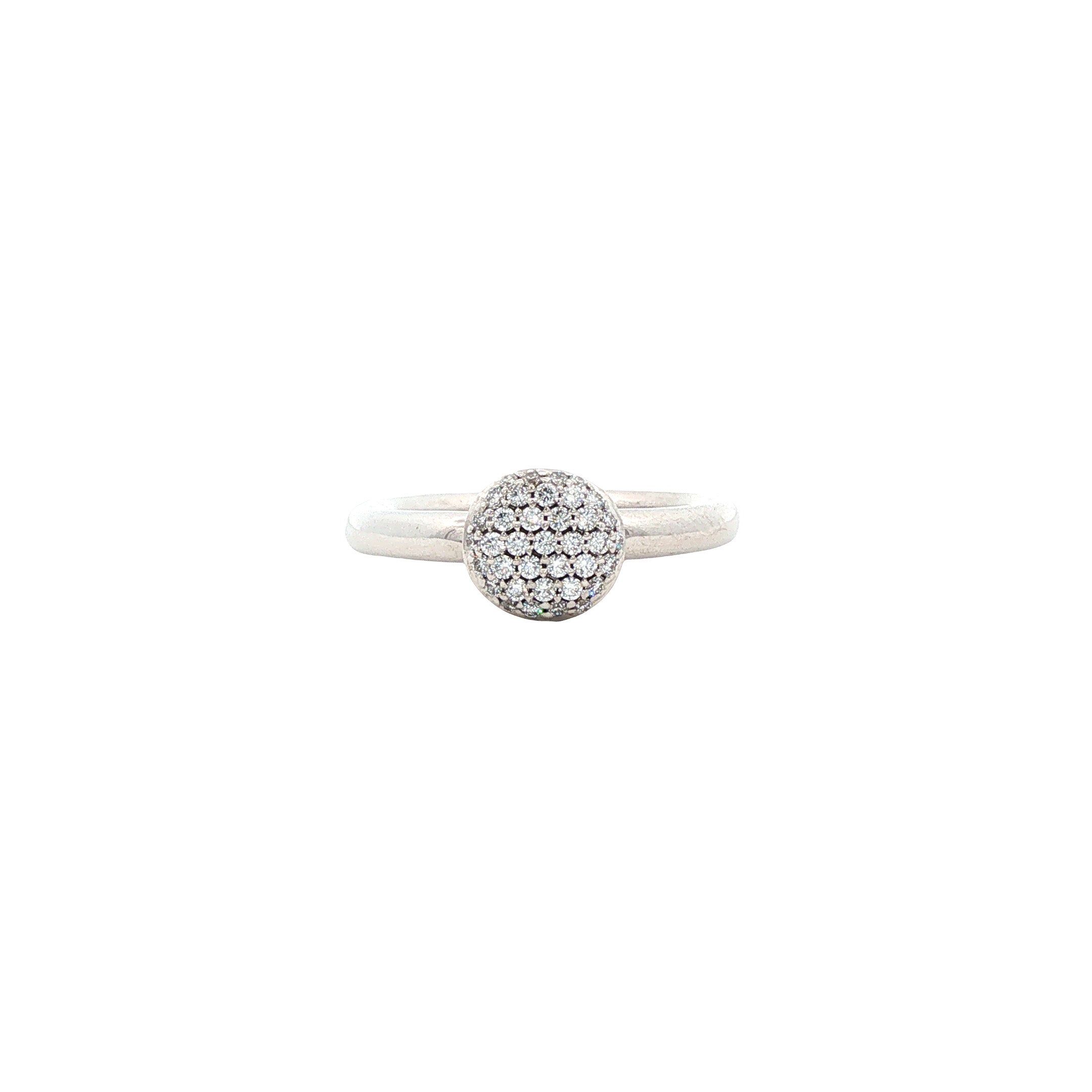 Witgouden stardust ring van Bron Jewelry 18 karaat