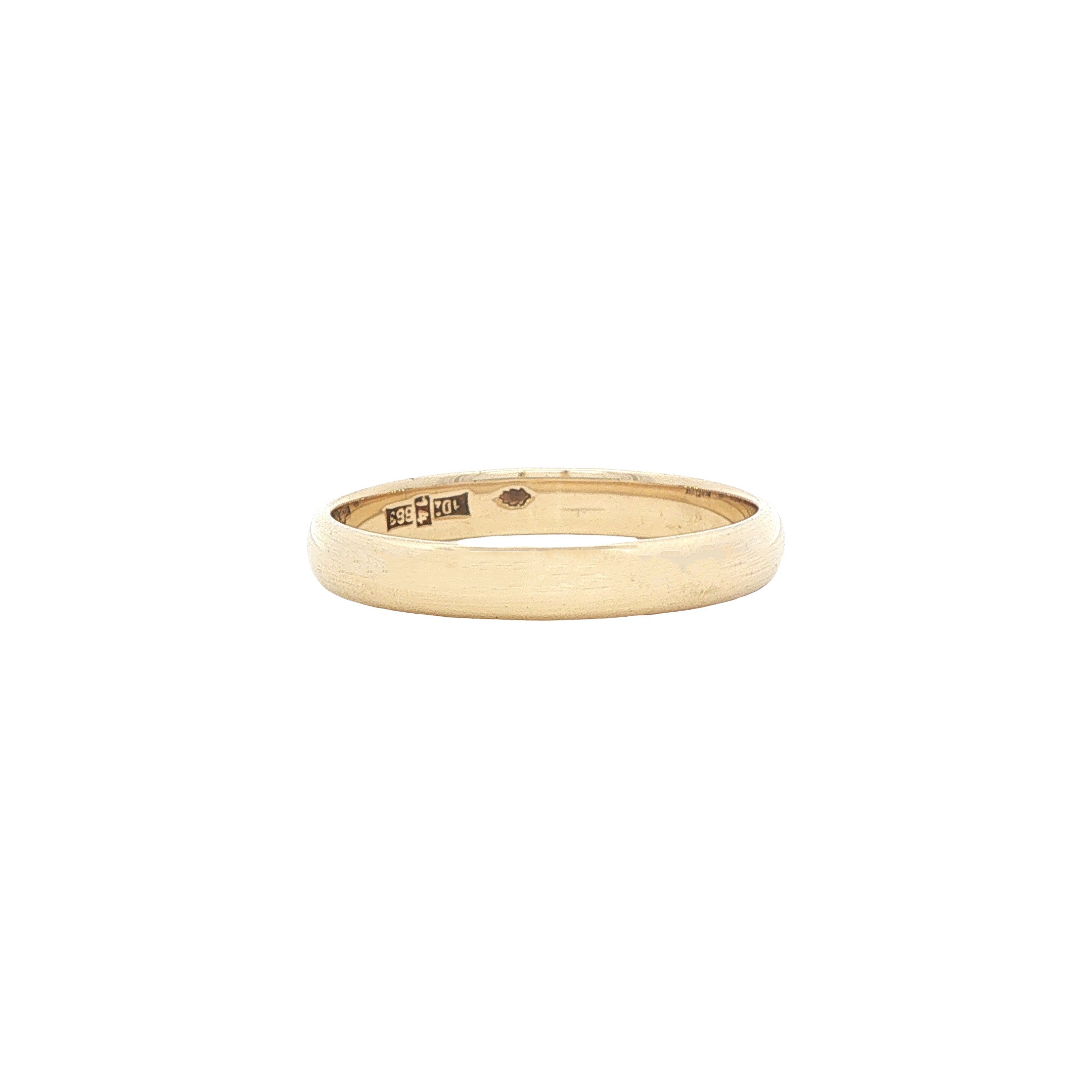 Gouden gladde ring 14 karaat
