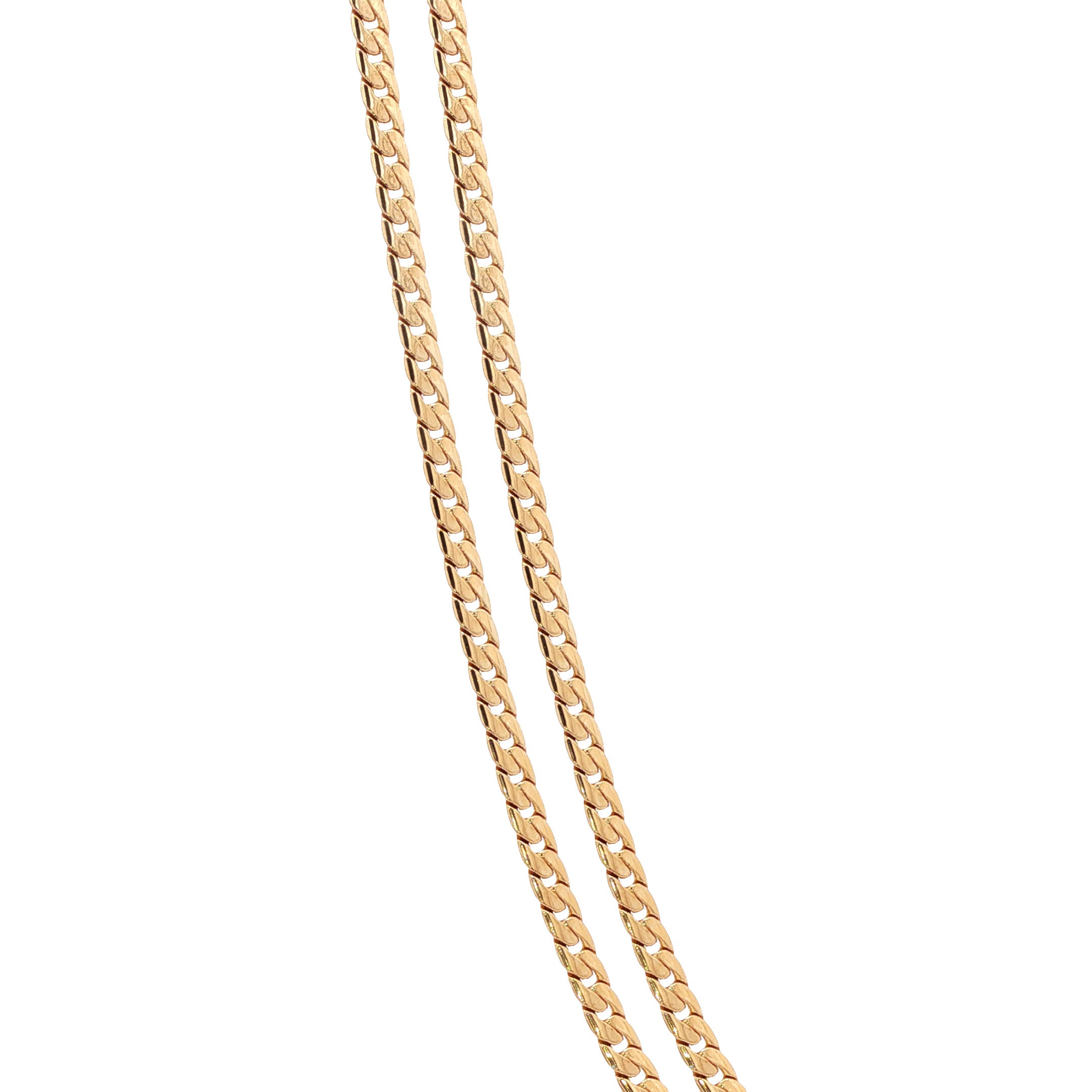14-karat gold gourmet necklace, 47 cm