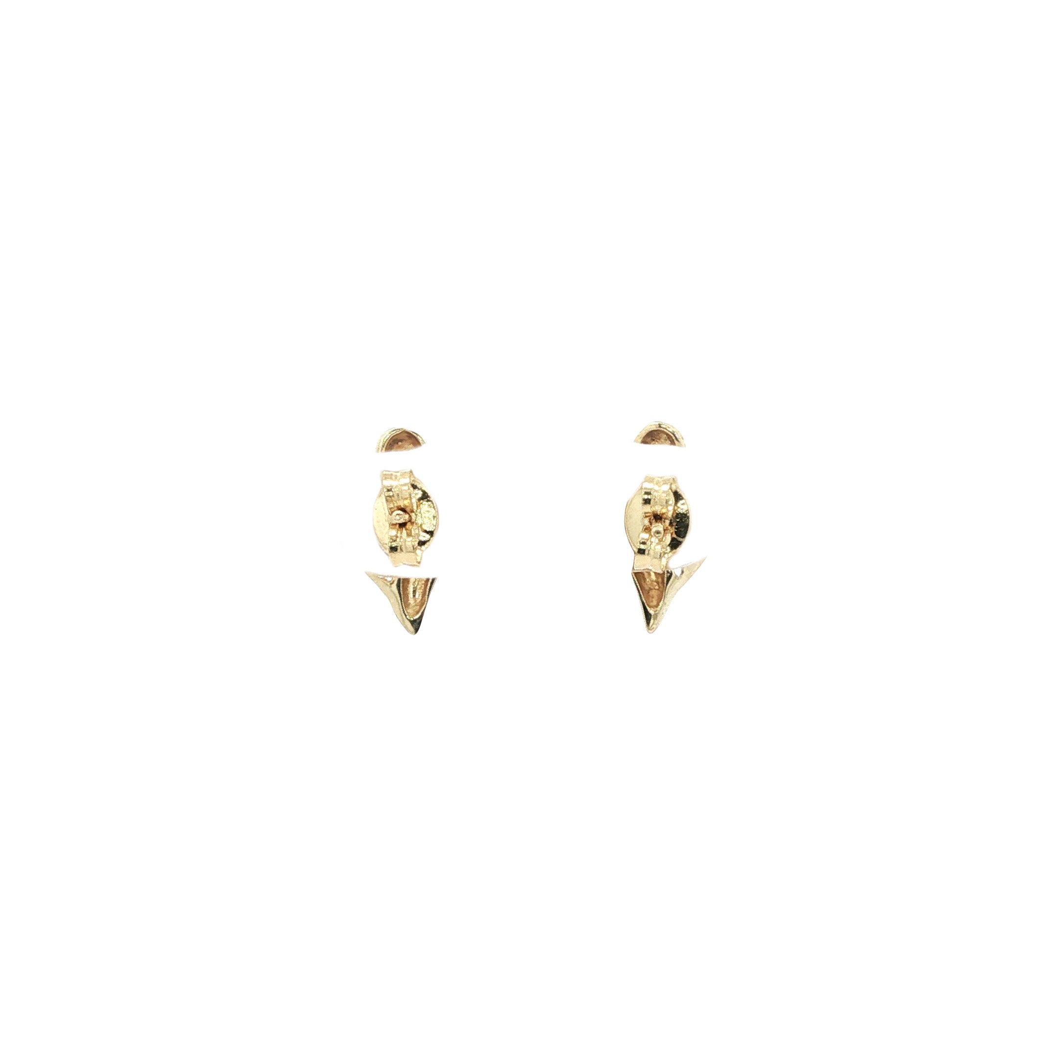 14 karat gold diamond stud earrings