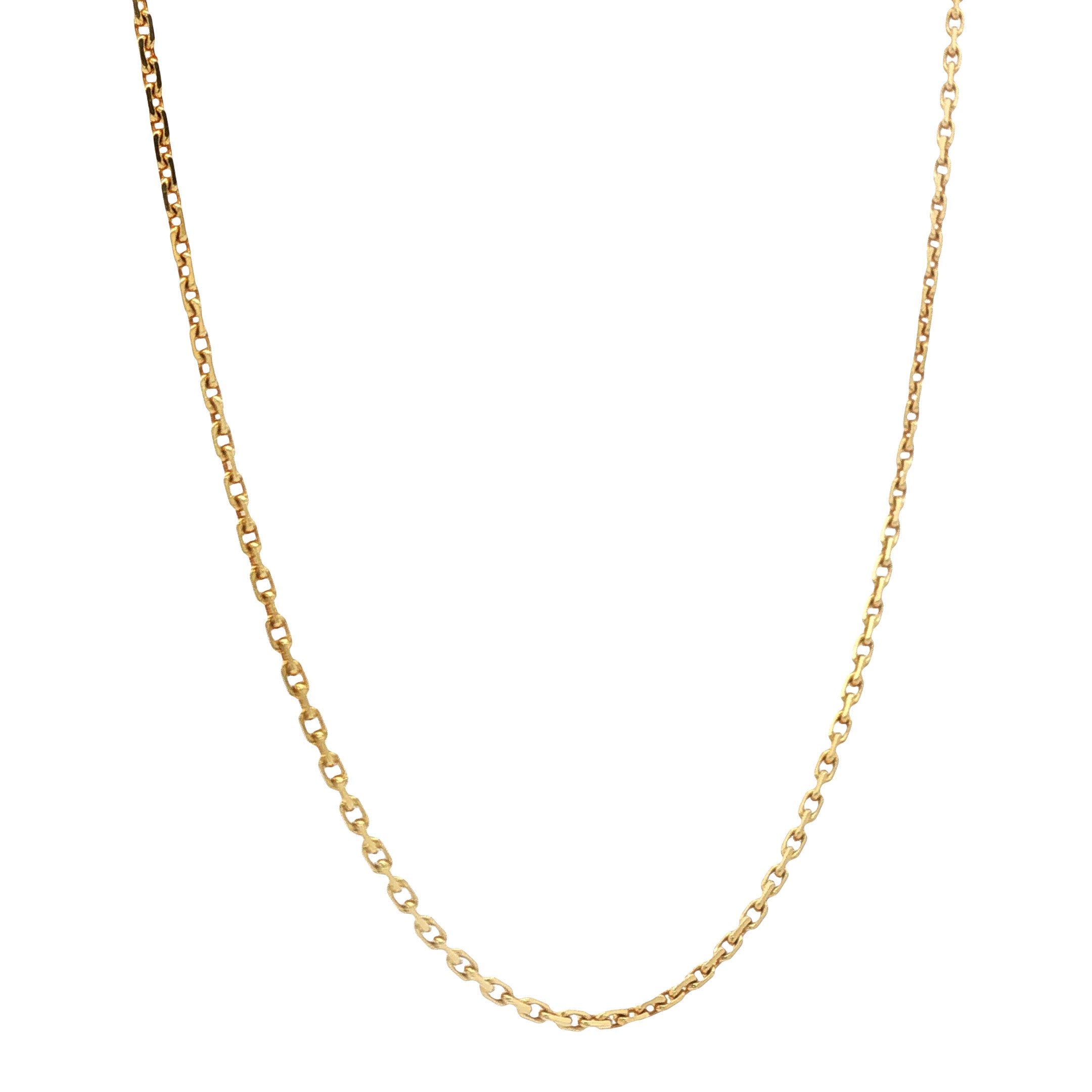 Gouden lengtecollier anker 48 cm 14 karaat