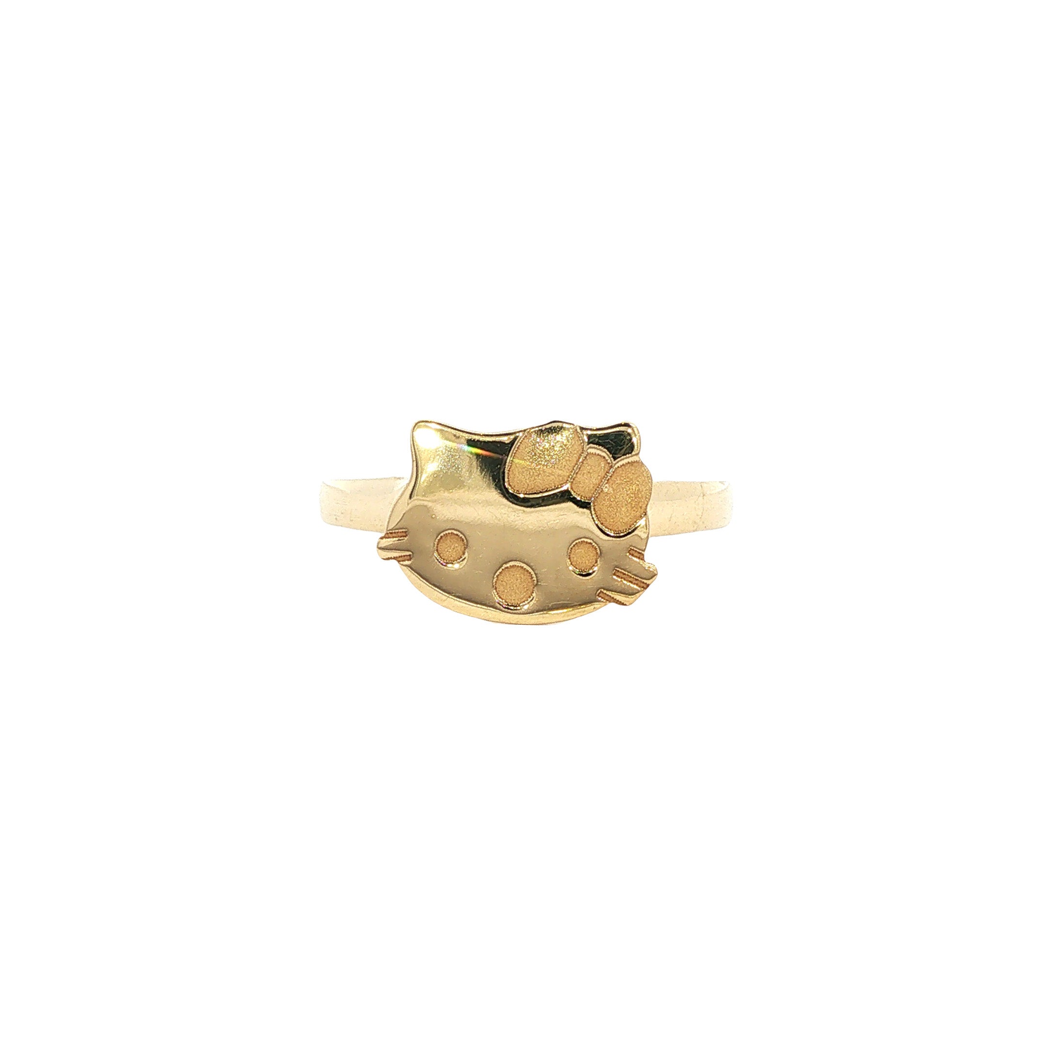 Gouden ring hello kitty 18 karaat