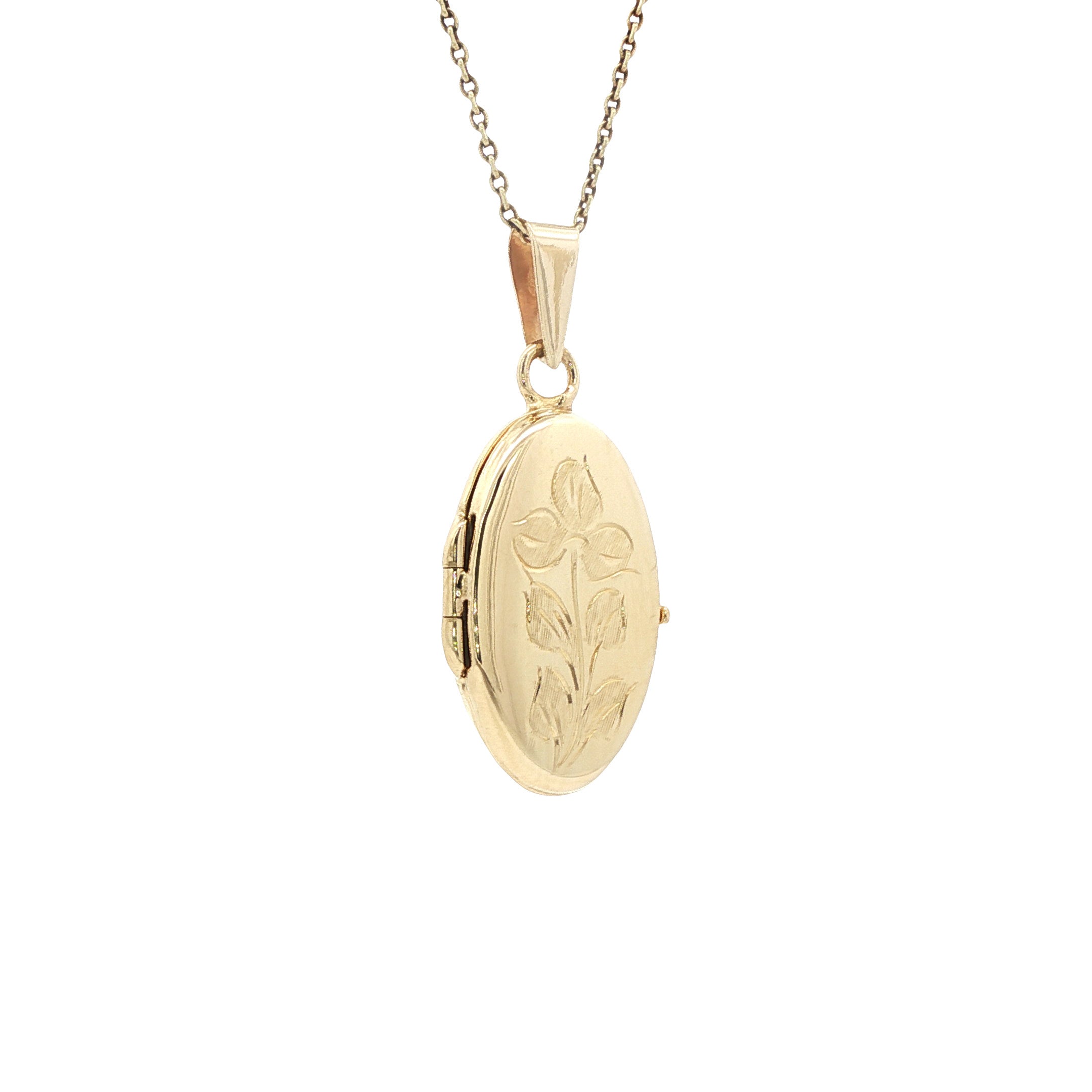 Gouden medaillon hanger 14 karaat