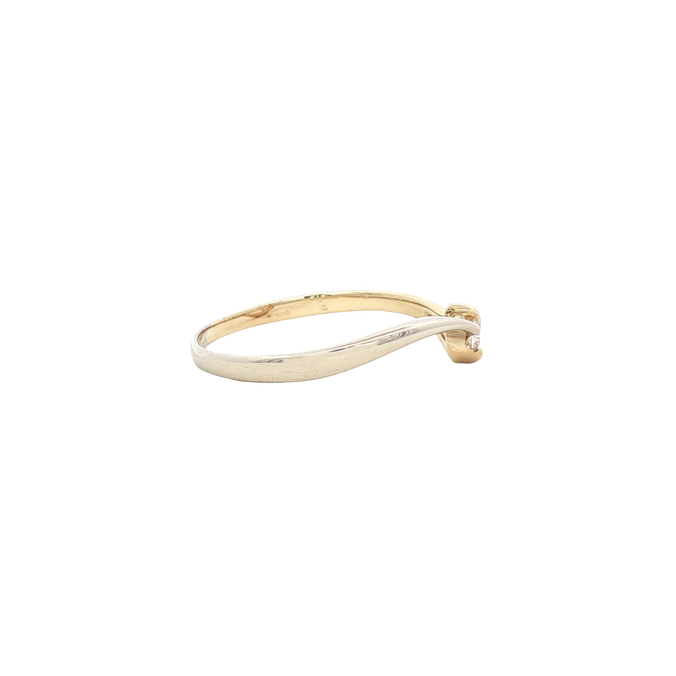 Gouden ring zirkonia 14 karaat