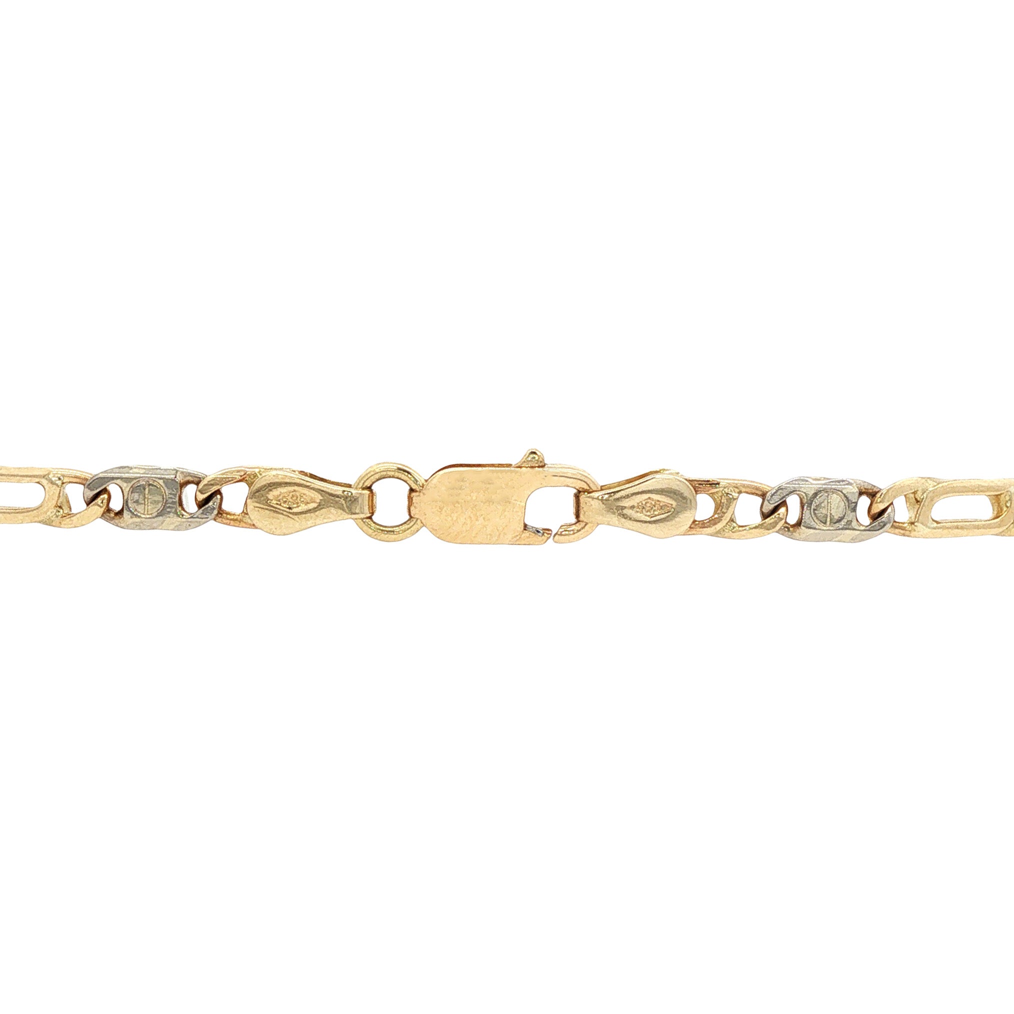 Gouden valkenoog armband 19 cm 14 karaat