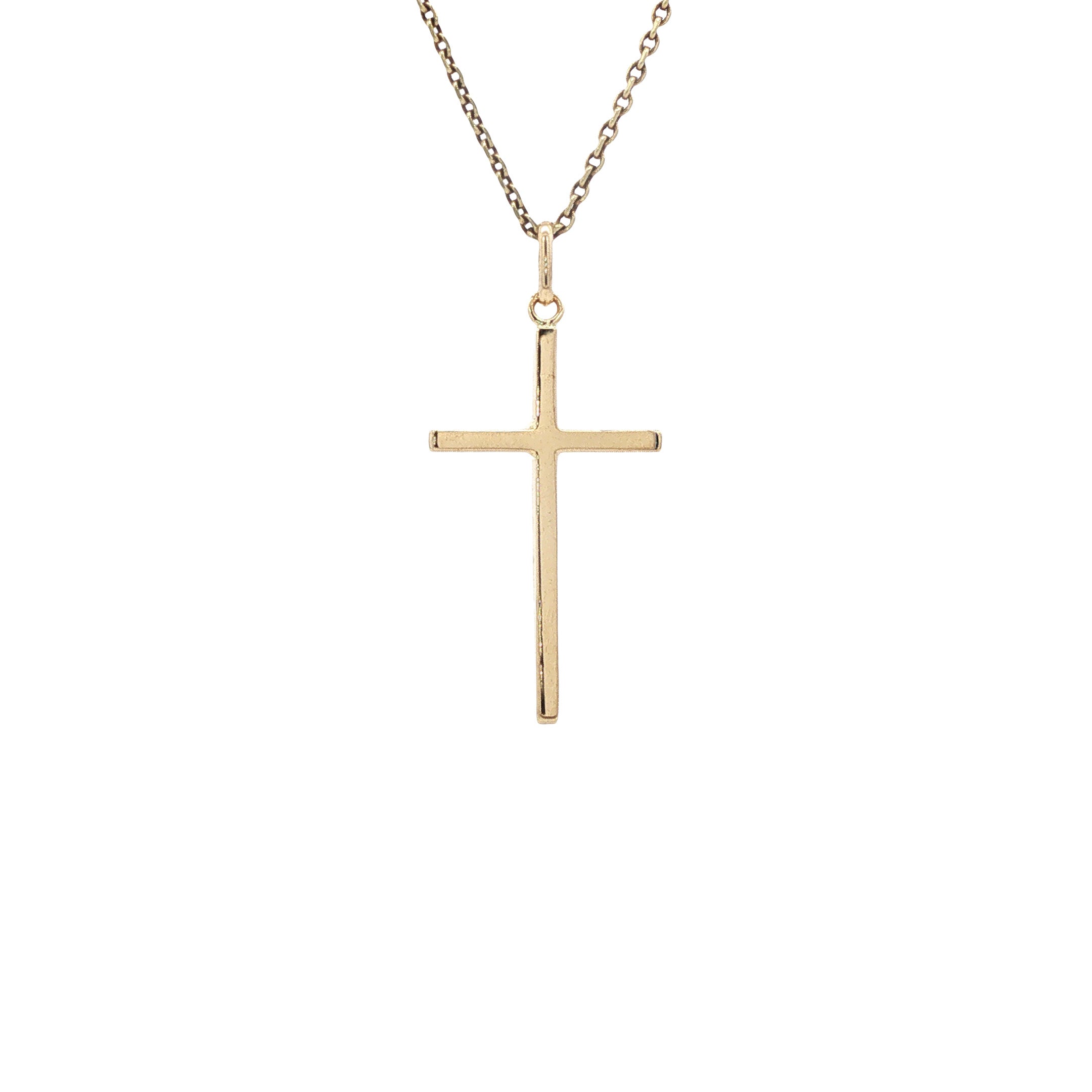 Gouden kruis hanger 14 karaat