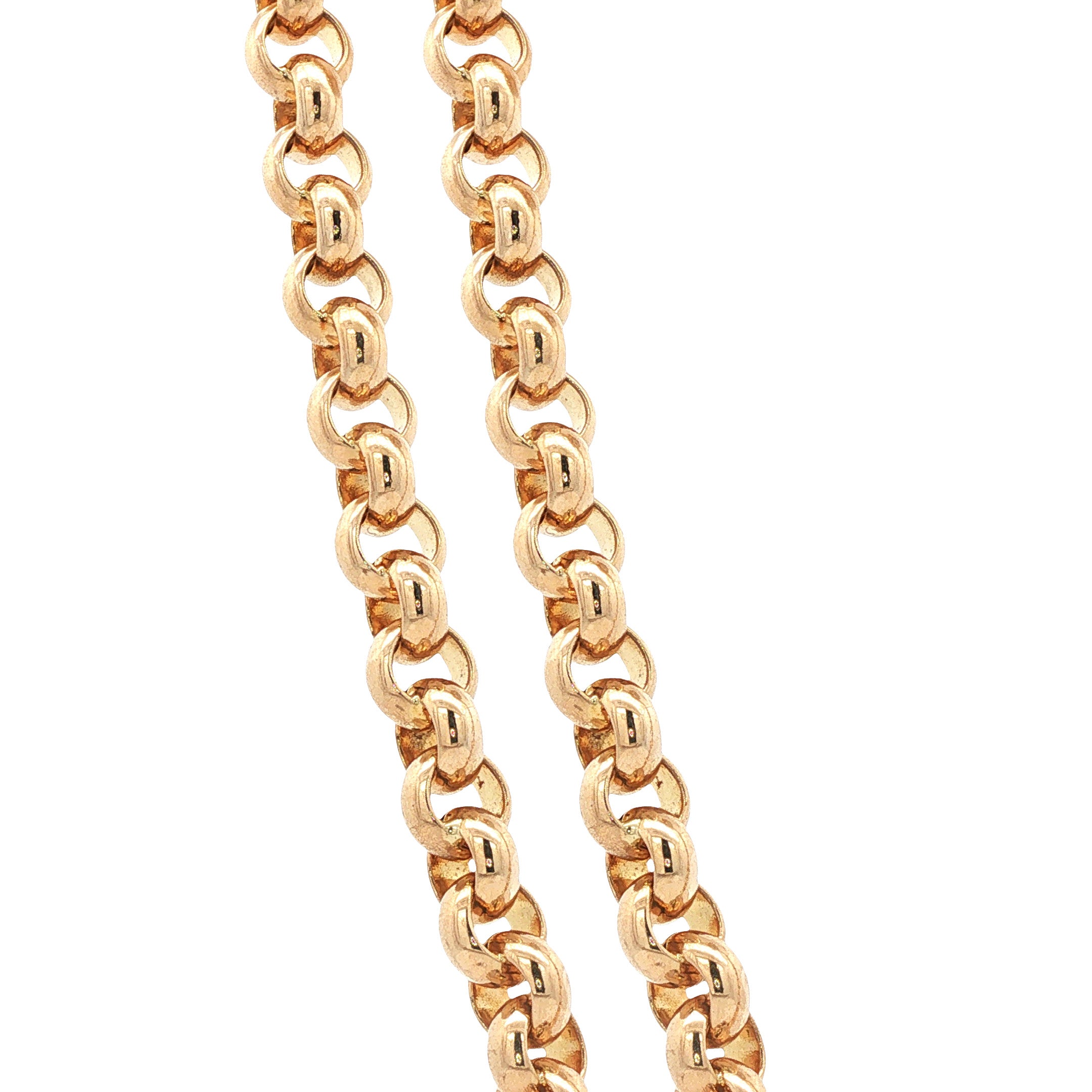 Gouden jasseron collier 54 cm 14 karaat