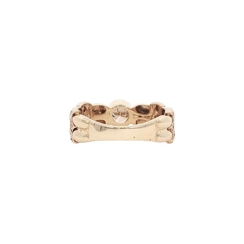 Gouden ring met diamant 14 karaat