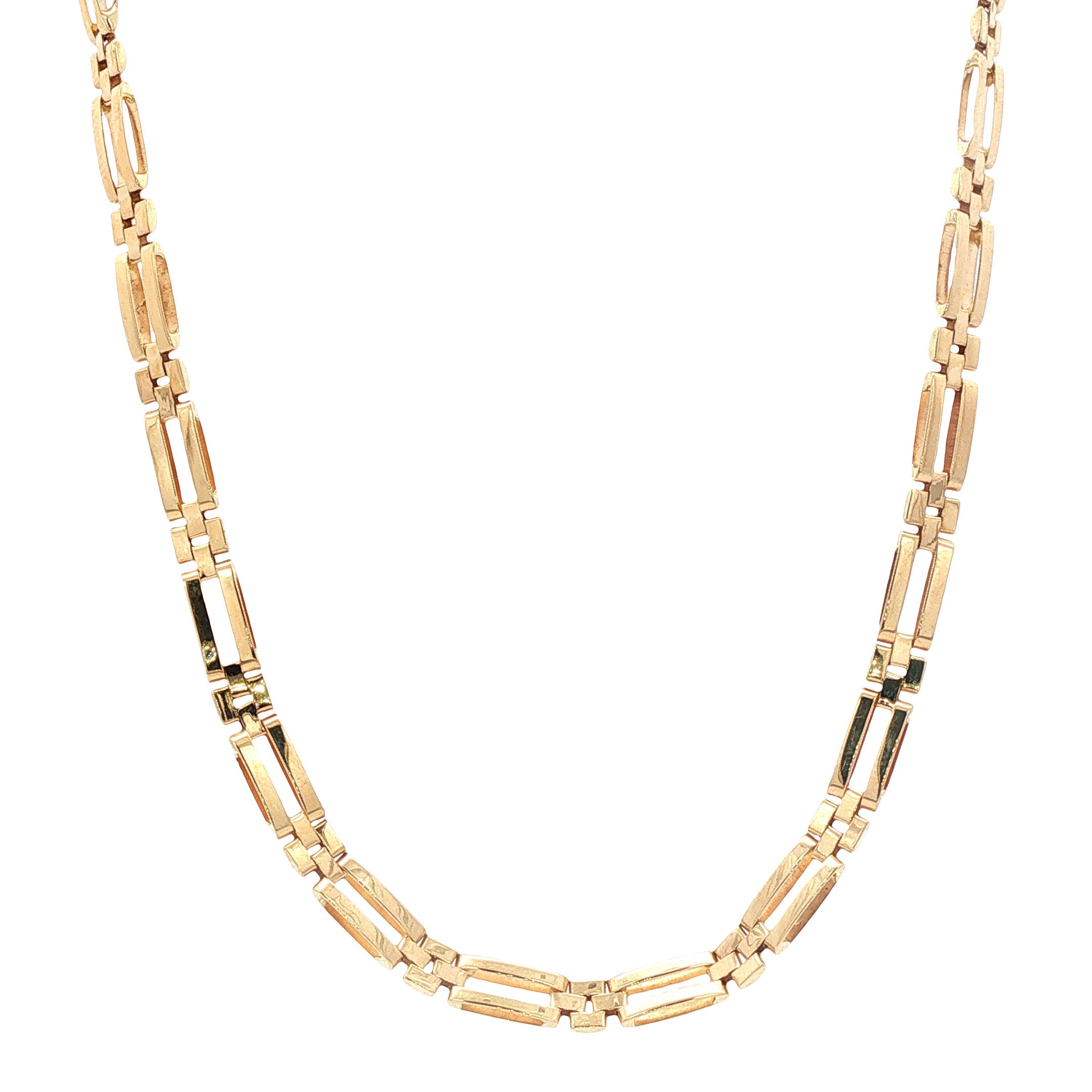 Gouden choker 45 cm 14 karaat