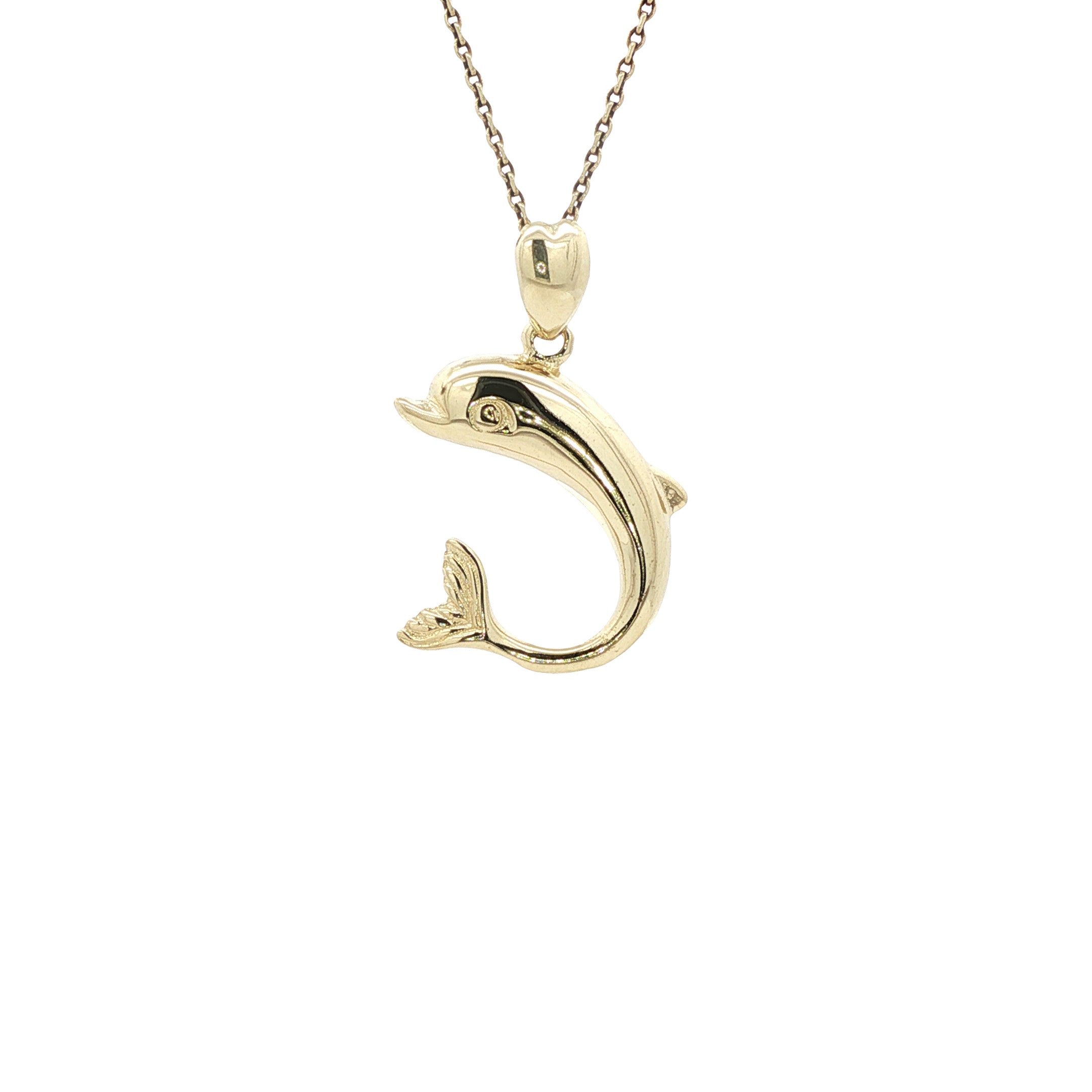 Gouden hanger dolfijn 14 karaat