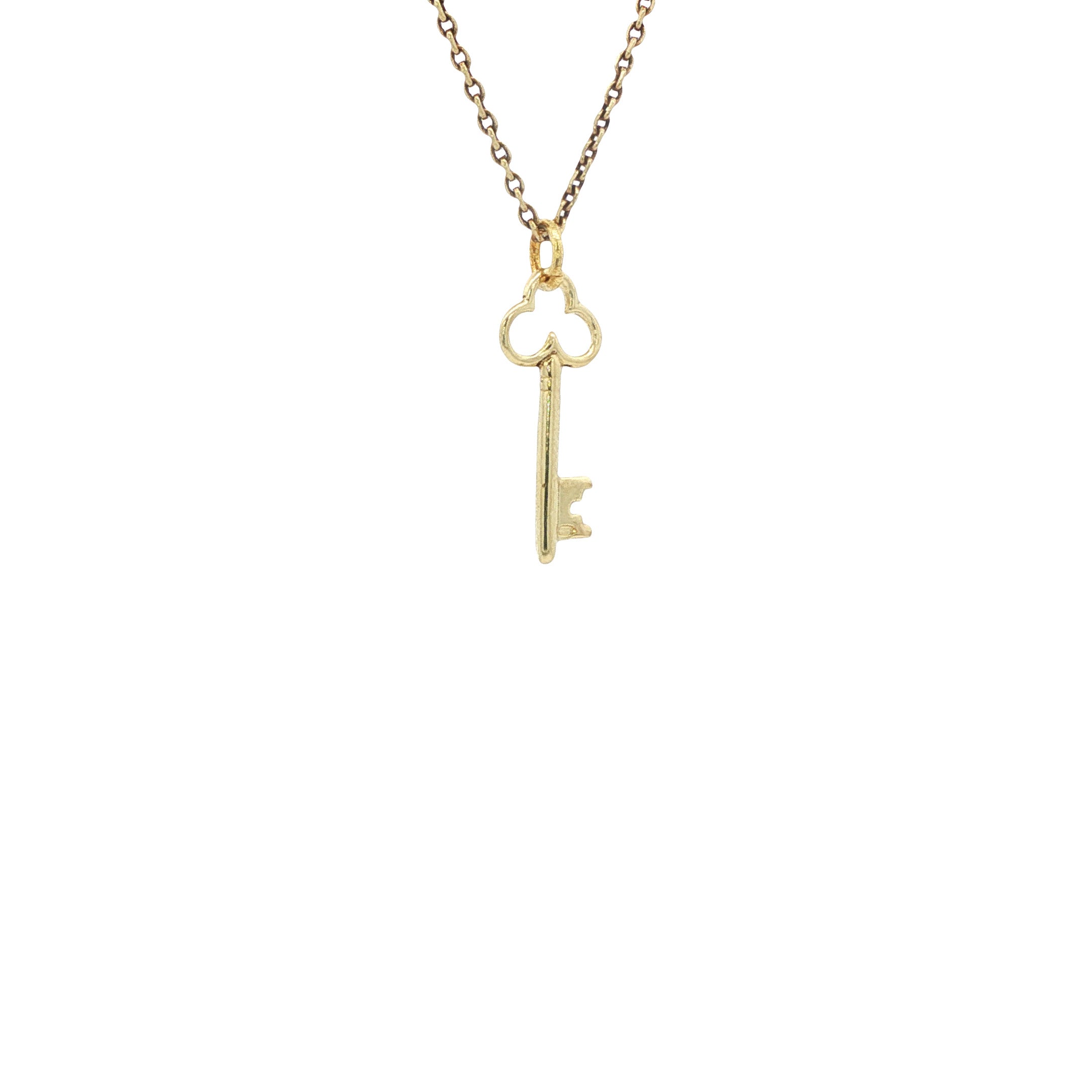 Gouden hanger sleutel 14 karaat