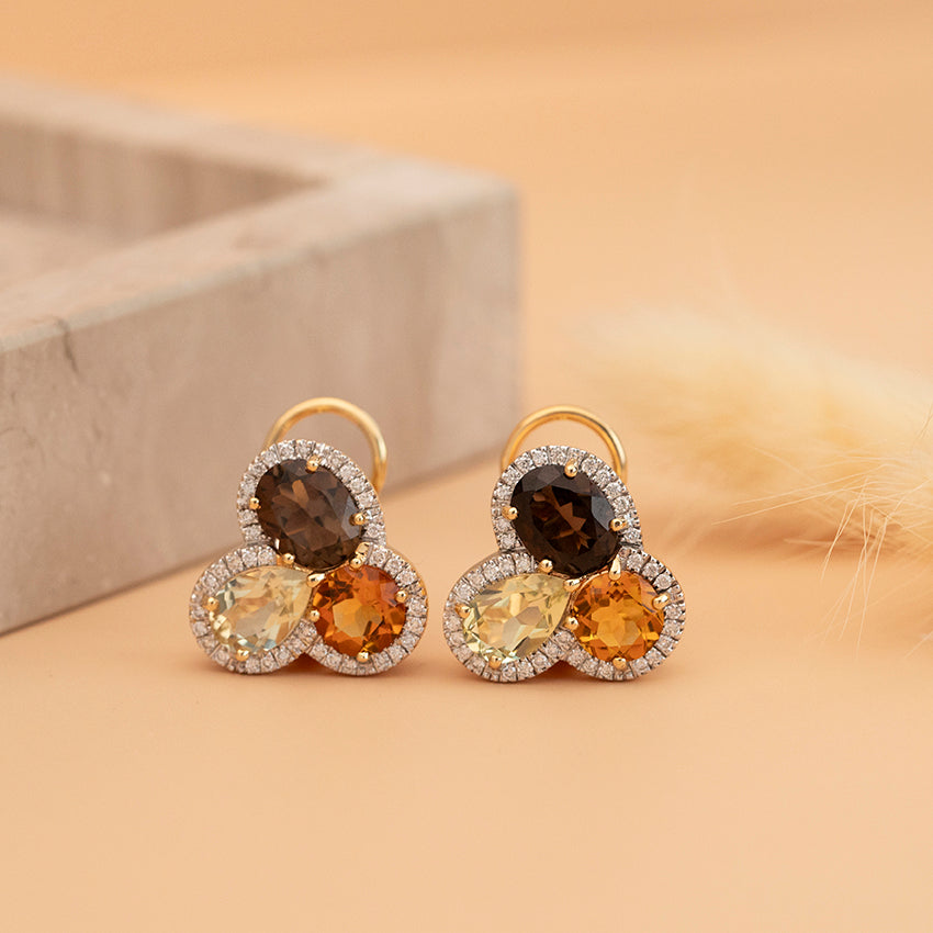 Gouden oorsieraden van Al Coro 18 karaat