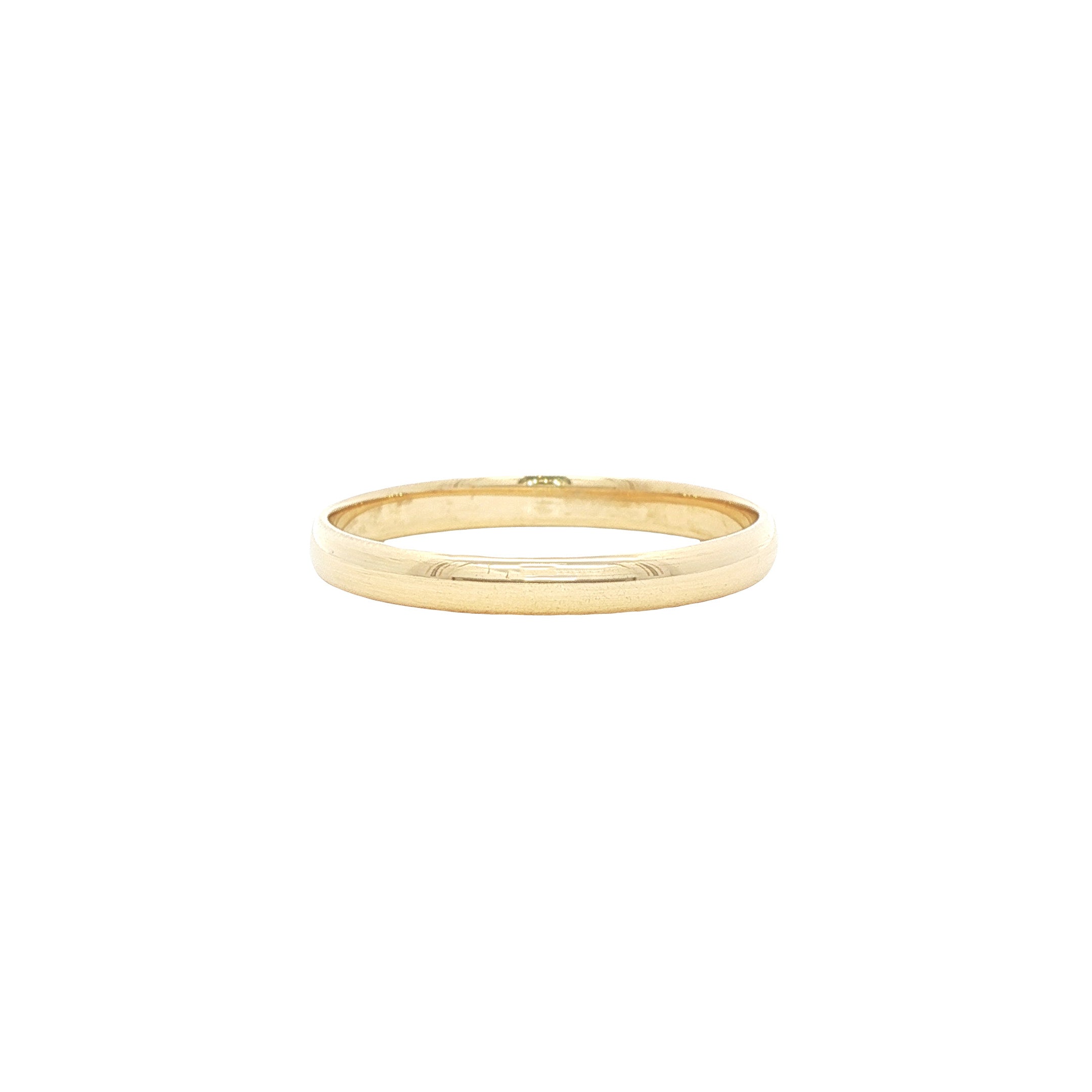 Gouden gladde ring 14 karaat