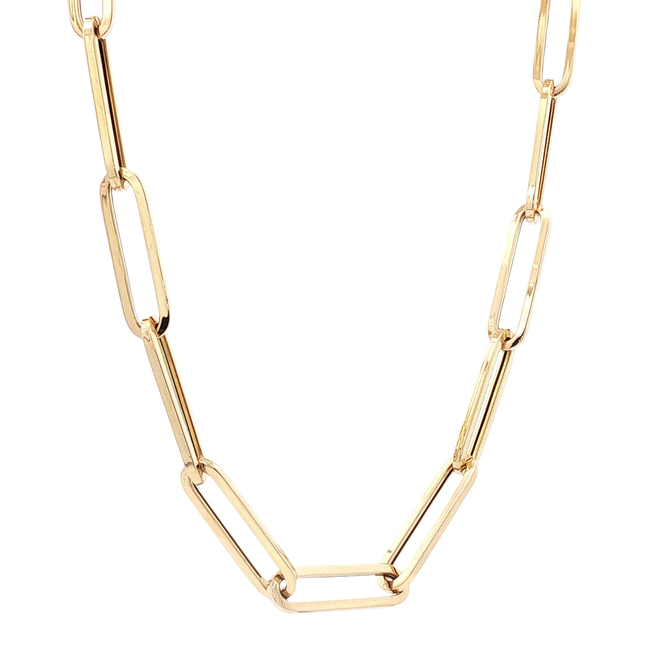Gouden anker collier 50 cm 14 karaat