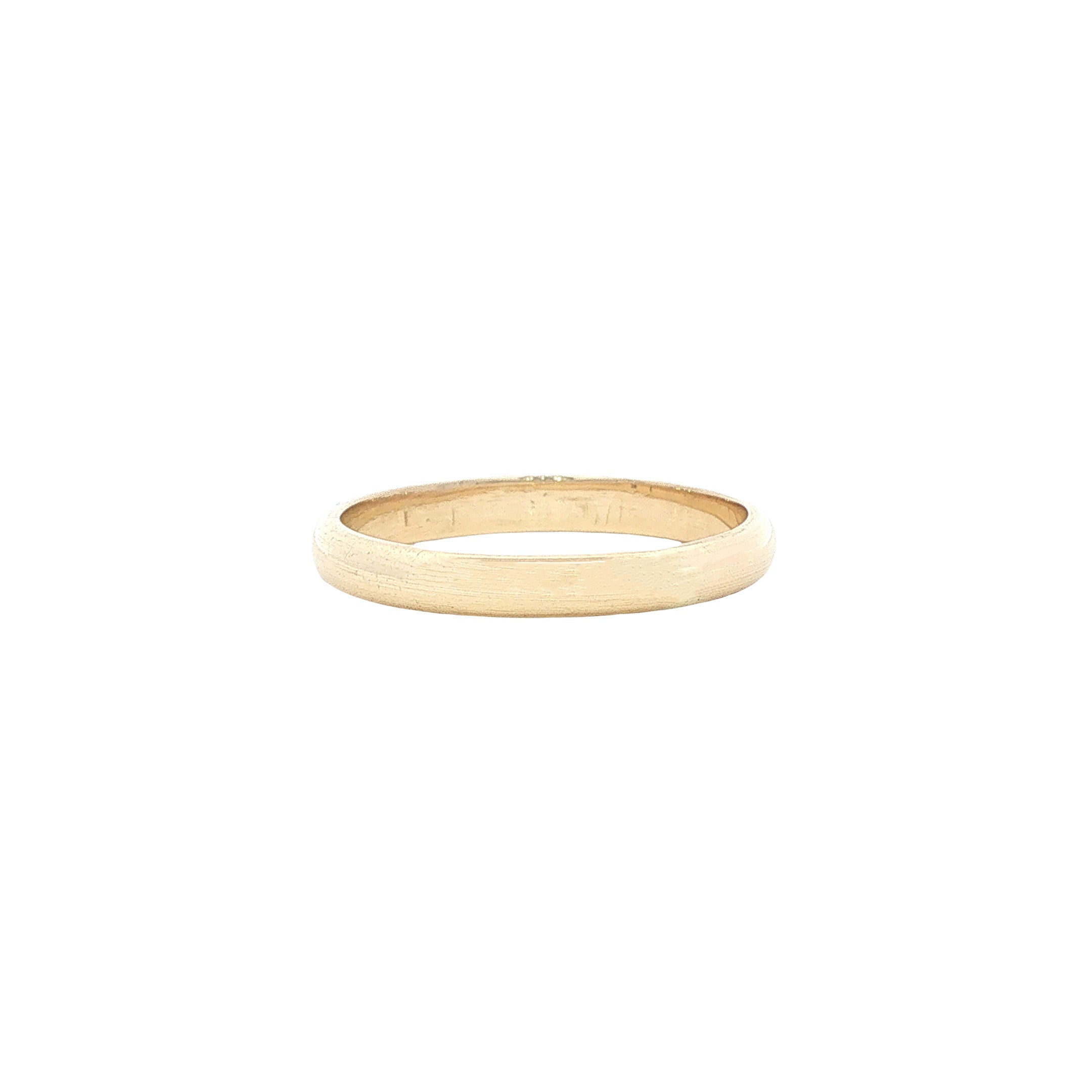 Gouden gladde ring 14 karaat
